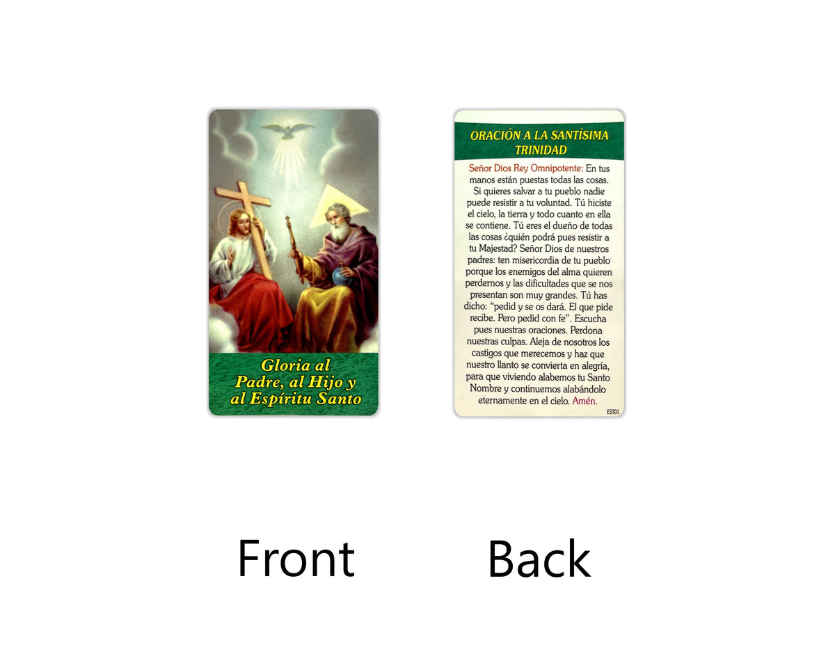 Estampas Católicas en Español – Prayer Holy Cards in Spanish, 3.5" x 2"