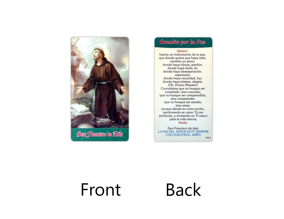 Estampas Católicas en Español – Prayer Holy Cards in Spanish, 3.5" x 2"