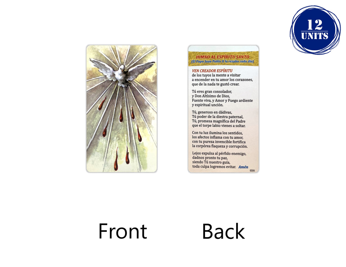 Estampas Católicas en Español – Prayer Holy Cards in Spanish, 3.5" x 2"