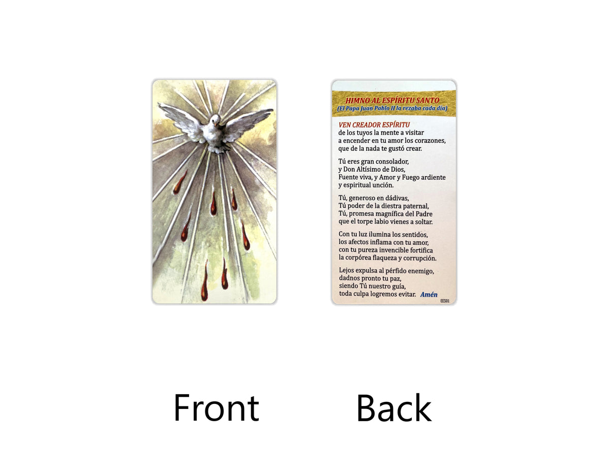 Estampas Católicas en Español – Prayer Holy Cards in Spanish, 3.5" x 2"