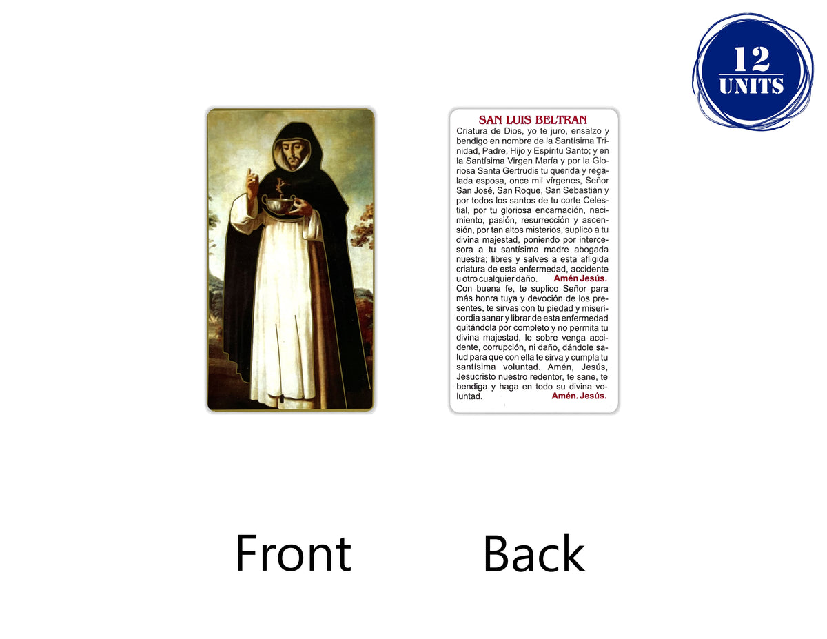 Estampas Católicas en Español – Prayer Holy Cards in Spanish, 3.5" x 2"