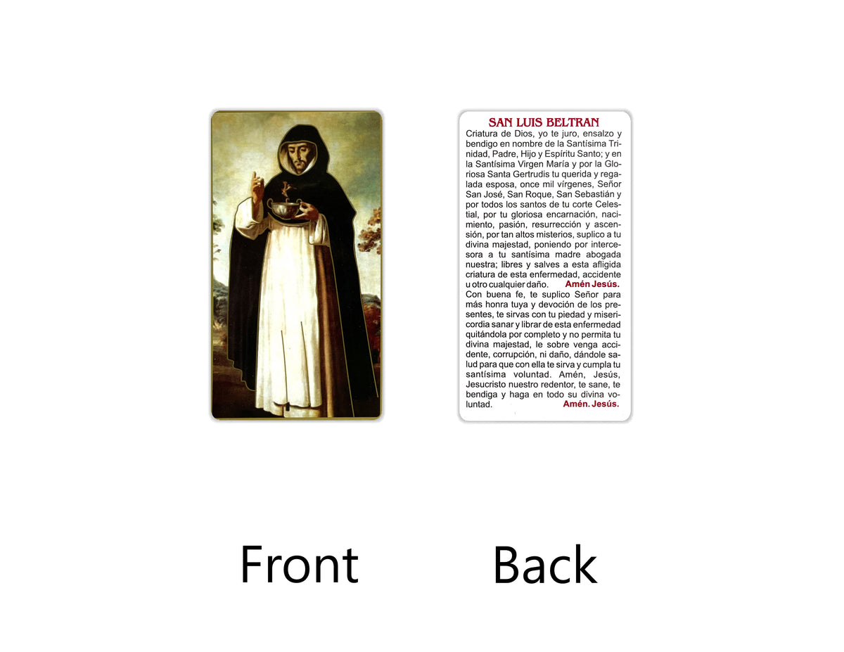 Estampas Católicas en Español – Prayer Holy Cards in Spanish, 3.5" x 2"