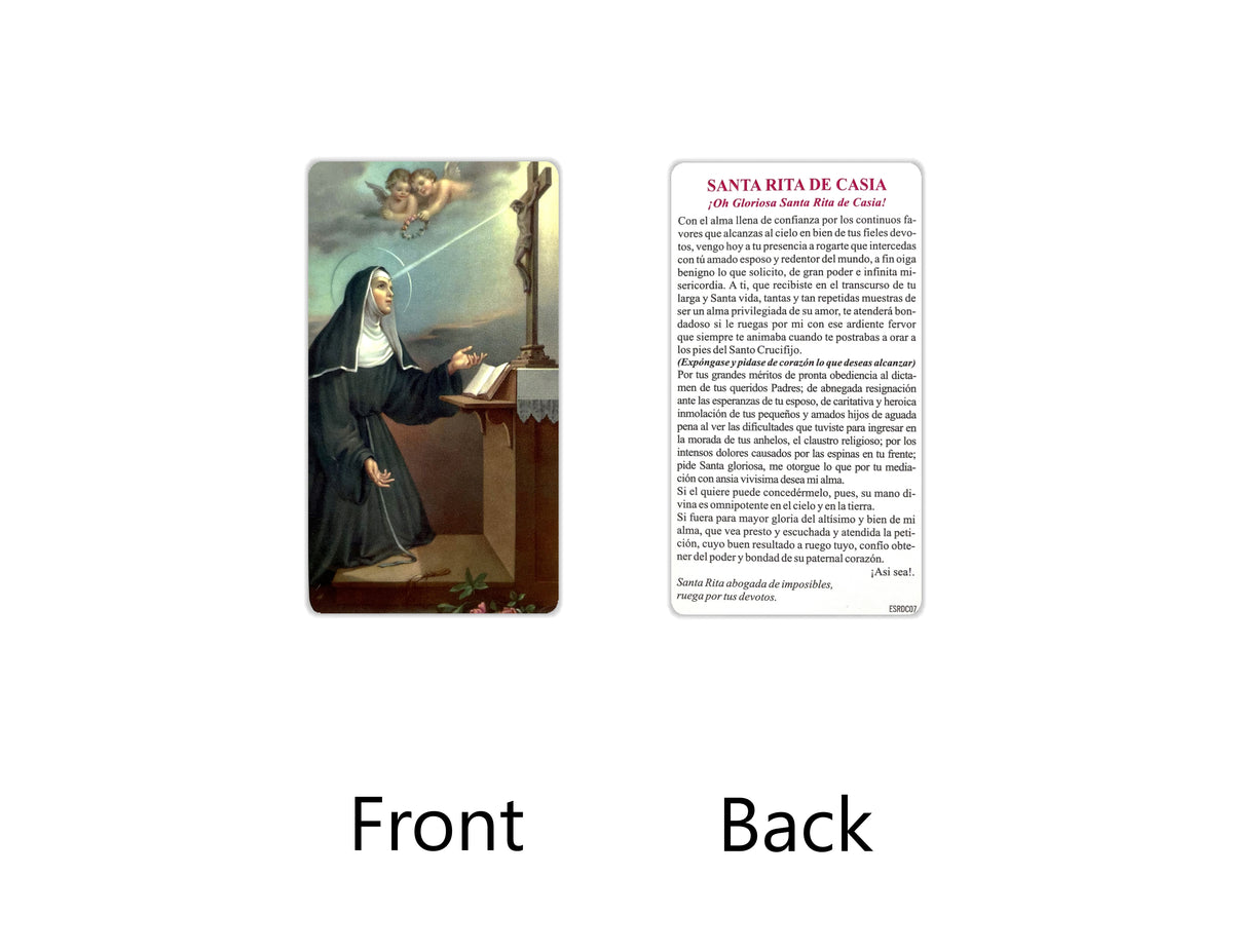 Estampas Católicas en Español – Prayer Holy Cards in Spanish, 3.5" x 2"
