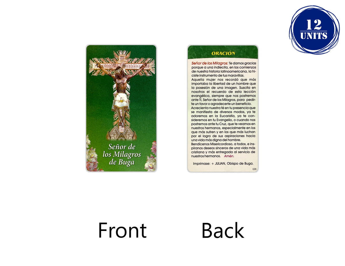 Estampas Católicas en Español – Prayer Holy Cards in Spanish, 3.5" x 2"