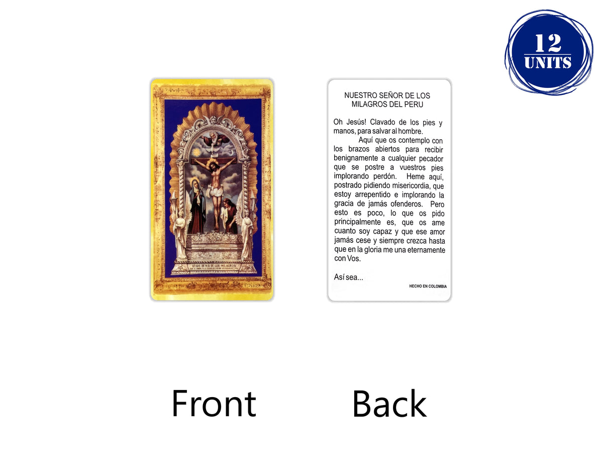 Estampas Católicas en Español – Prayer Holy Cards in Spanish, 3.5" x 2"