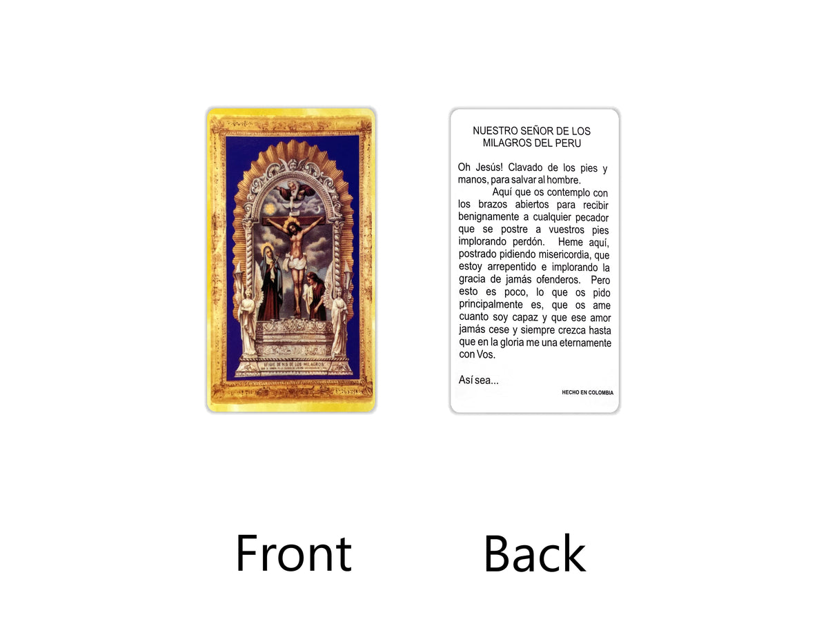 Estampas Católicas en Español – Prayer Holy Cards in Spanish, 3.5" x 2"