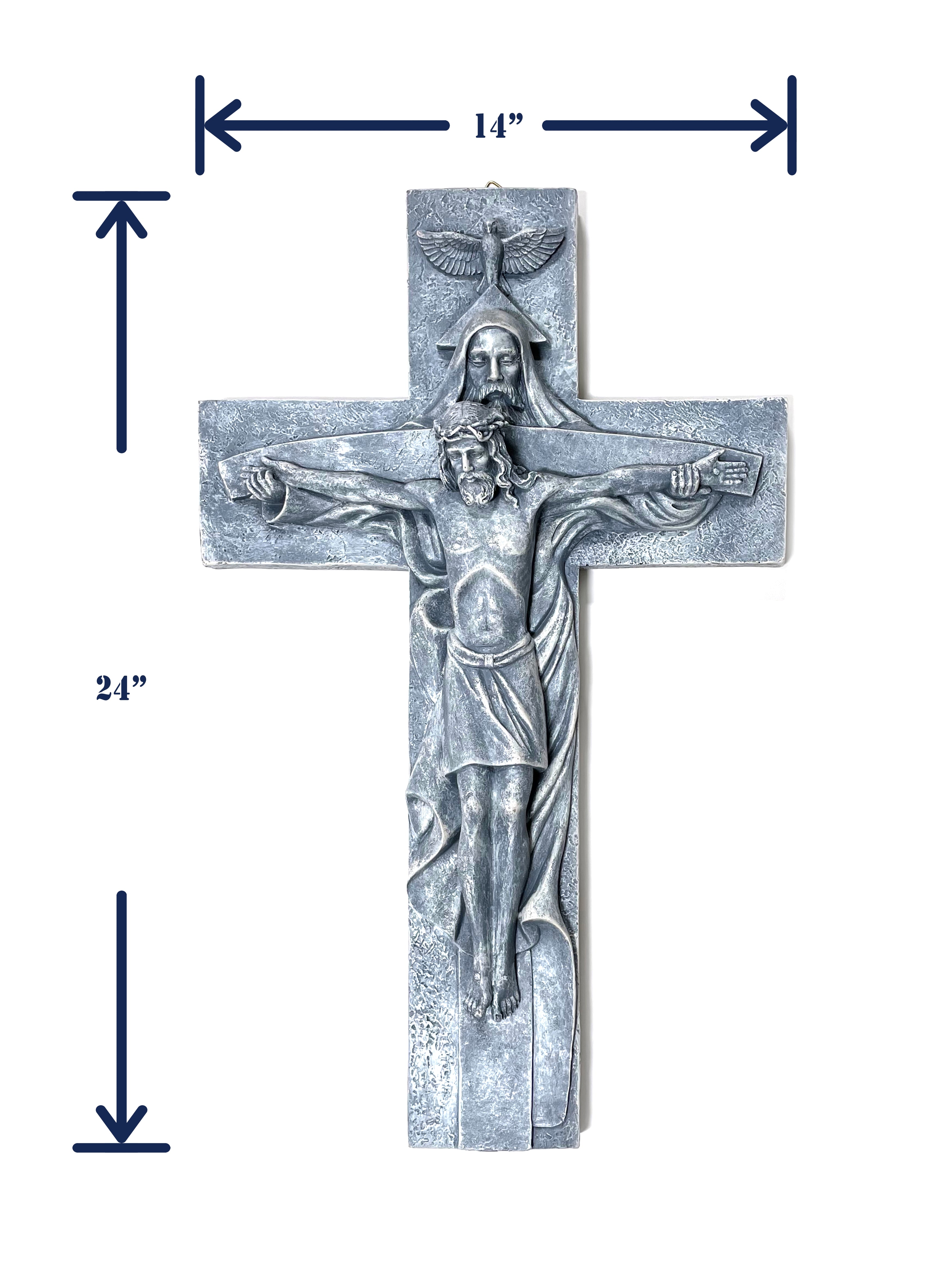 Holy Trinity Crucifix made of resin