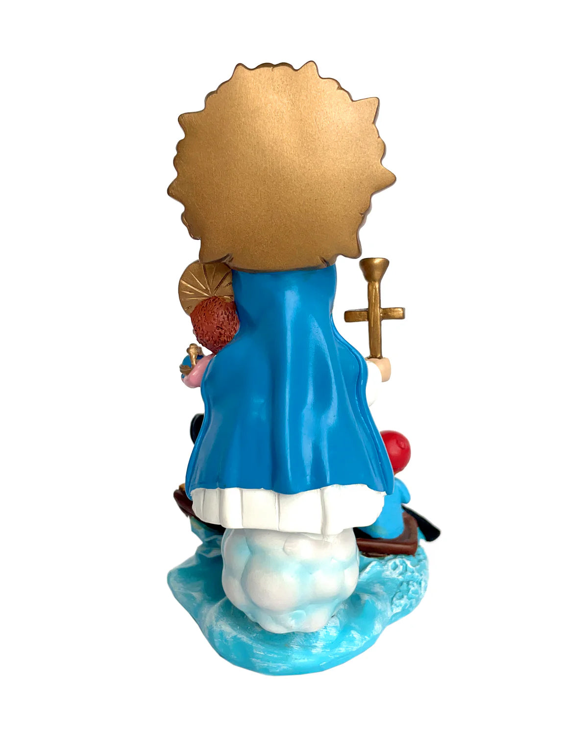 Imagen Católica de la Virgen de la Caridad del Cobre Diseño para niños - Resin Catholic Statue Our Lady of Charity 5.5" Baby Face Design