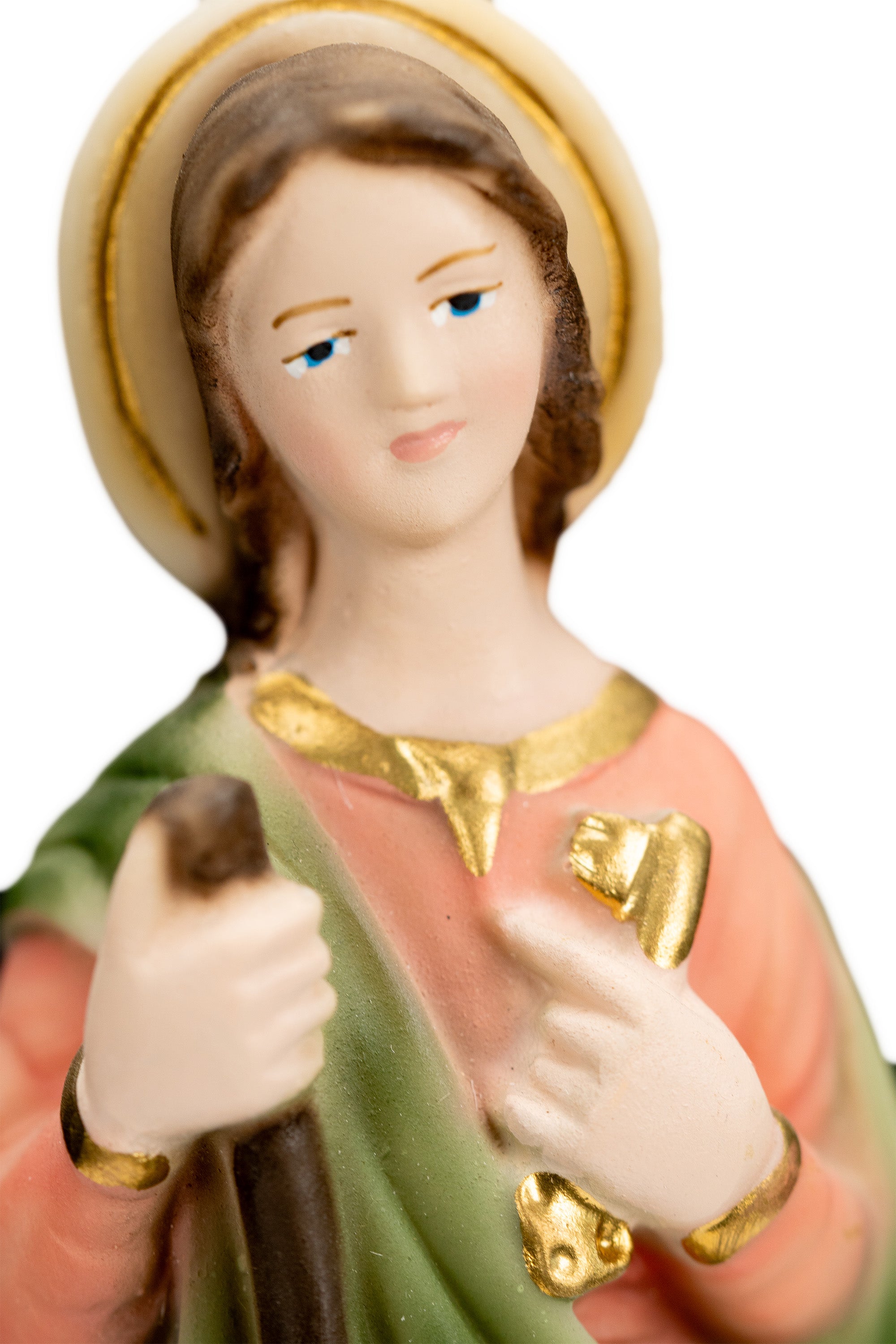 The Faith Gift Shop Saint Martha statue - Hand Painted in Italy - Our Tuscany Collection - Estatua de Santa Marta