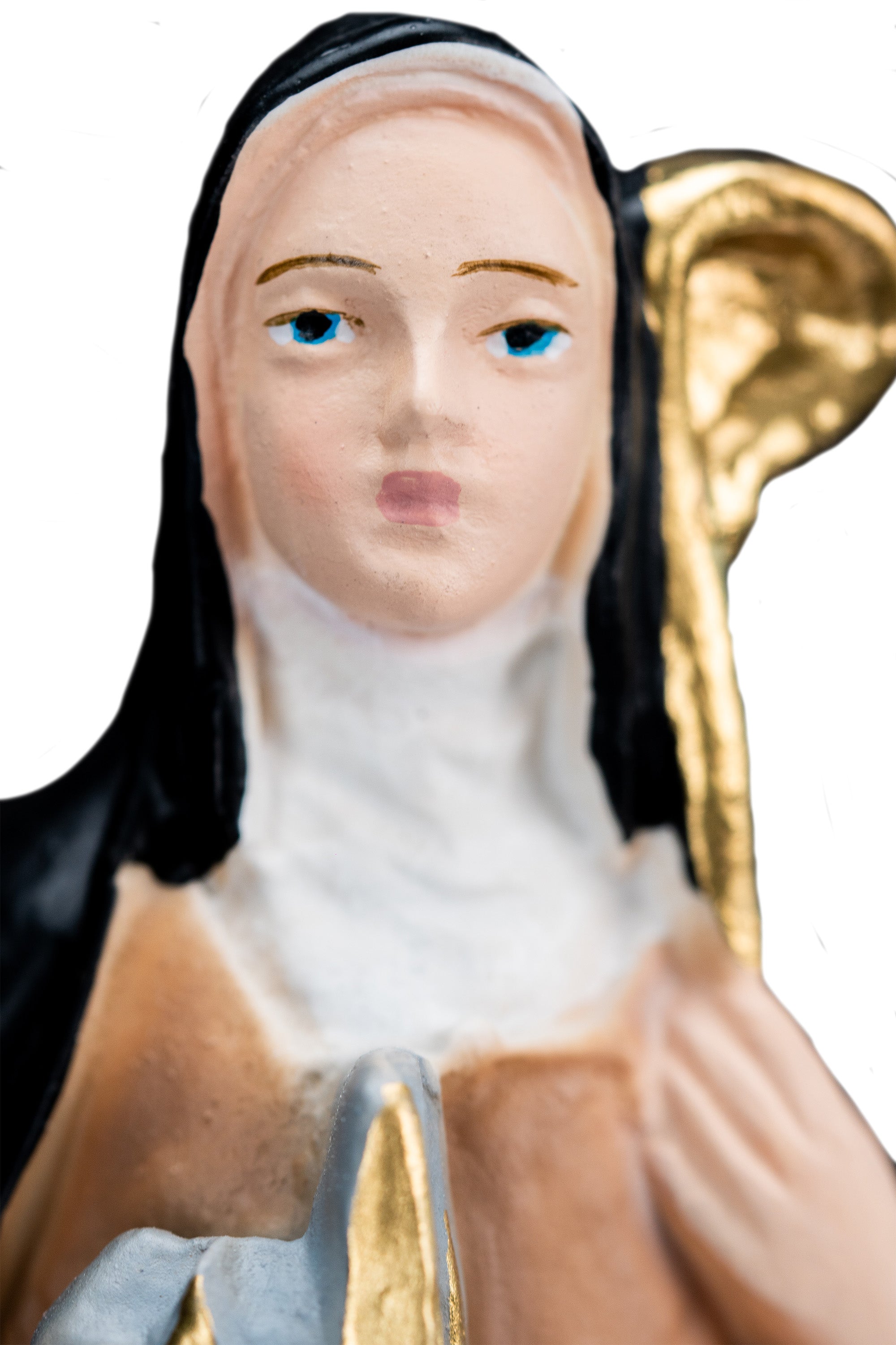 The Faith Gift Shop Saint Bridget statue - Hand Painted in Italy - Our Tuscany Collection -Estatua de Santa Brigida