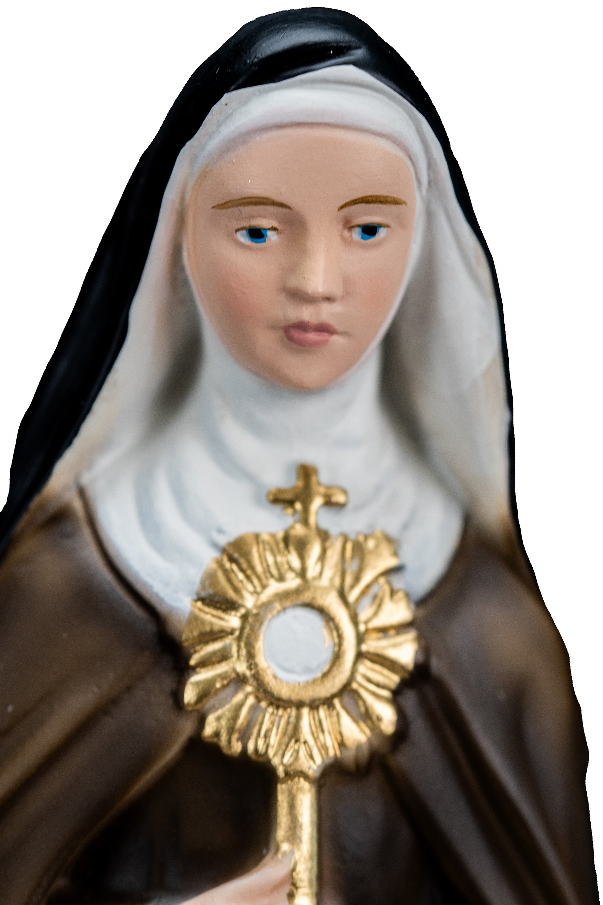 The Faith Gift Shop Saint Clare statue - Hand Painted in Italy - Our Tuscany Collection -Estatua de Santa Clara