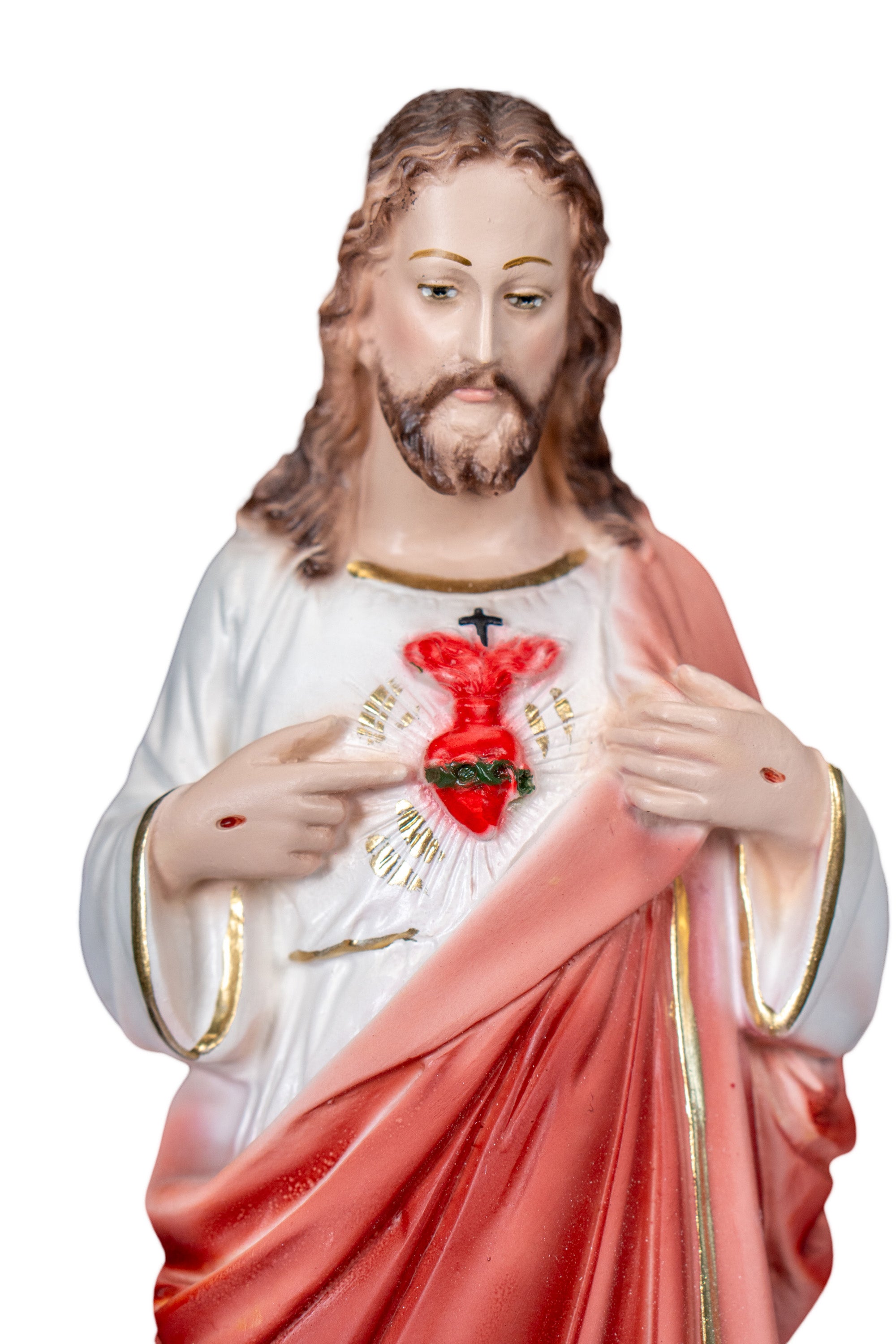 The Faith Gift Shop Sacred Heart of Jesus statue - Hand Painted in Italy - Our Tuscany Collection - / Sagrado Corazon de Jesus