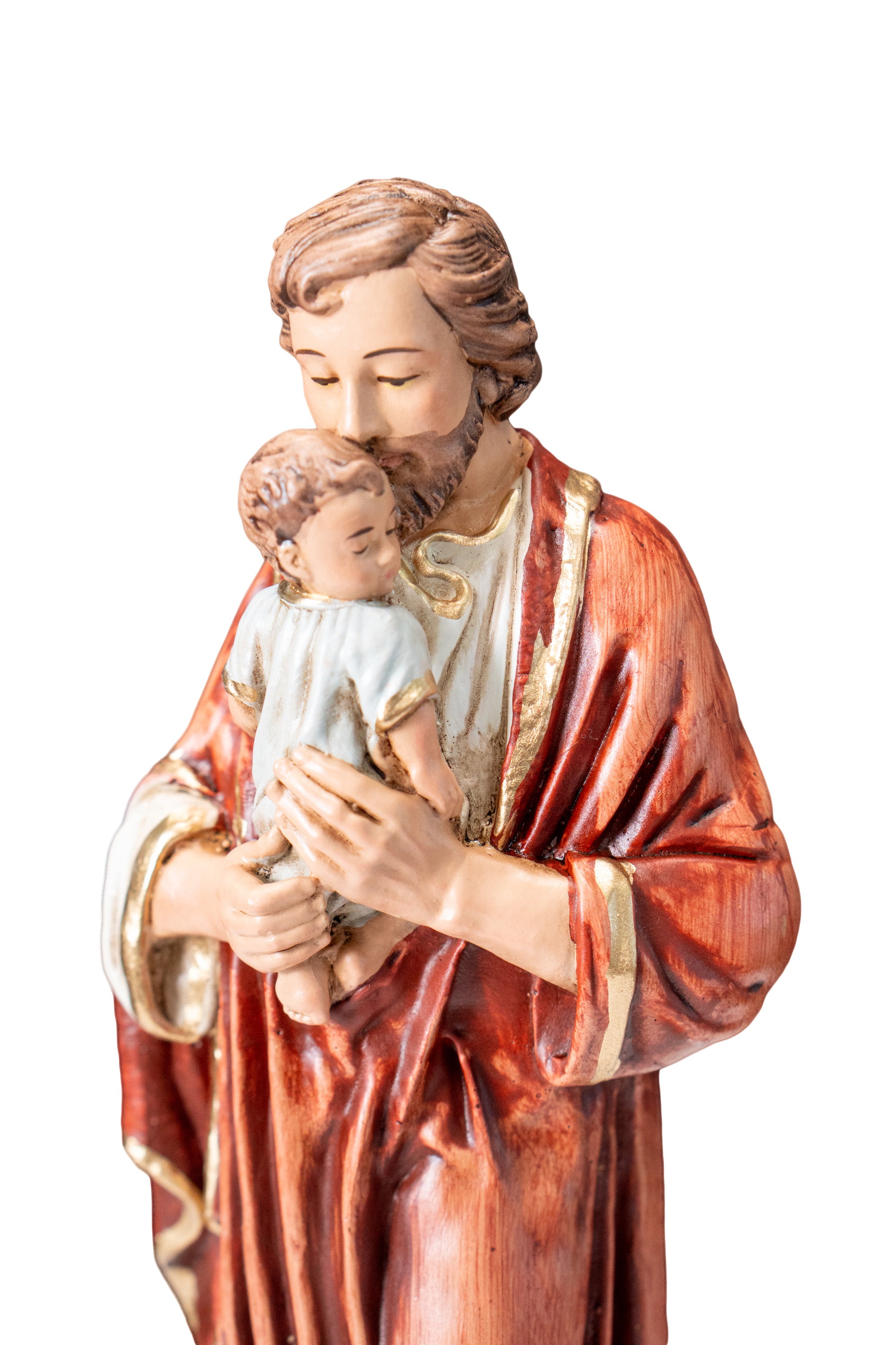 Saint Joseph kissing Baby Jesus
