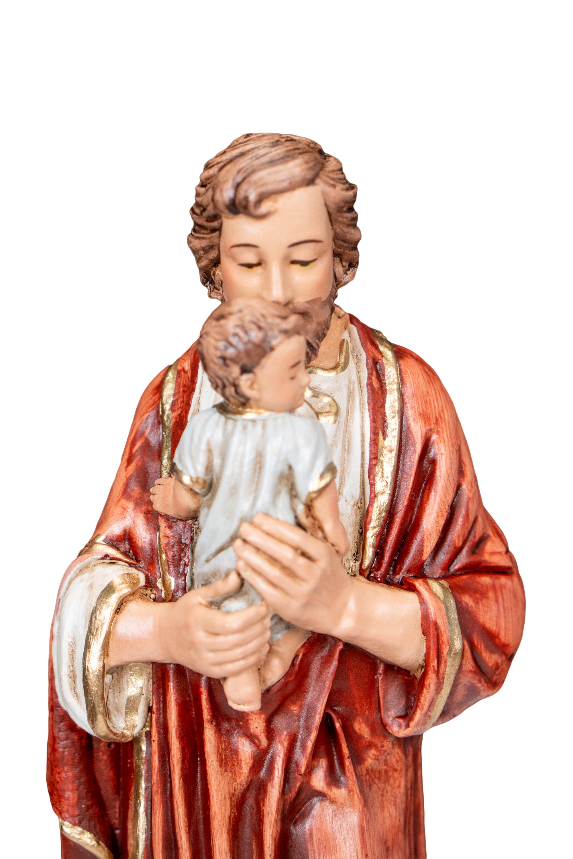 Saint Joseph kissing Baby Jesus