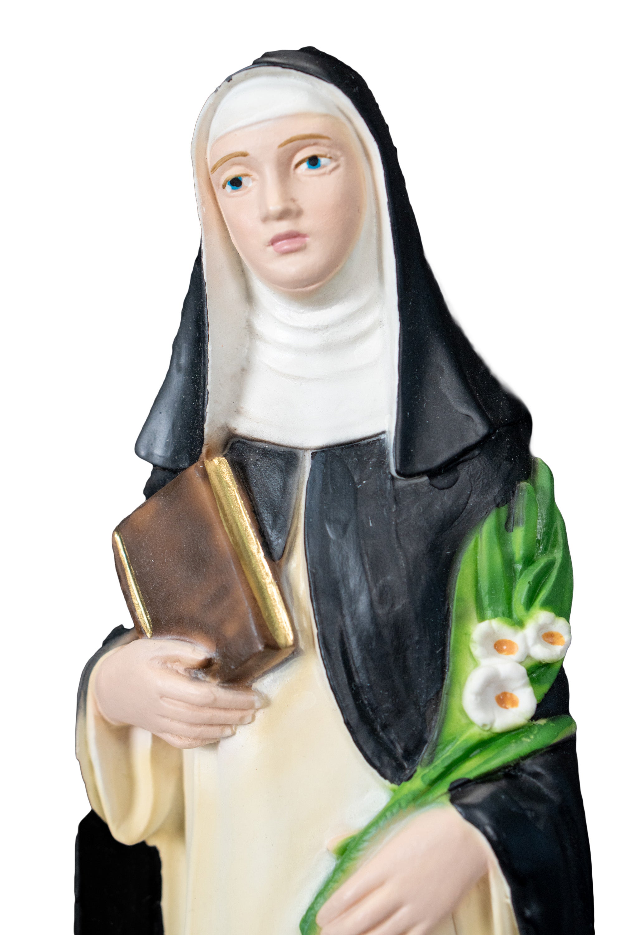 The Faith Gift Shop Saint Catherine of Siena statue - Hand Painted in Italy - Our Tuscany Collection - Estatua de Santa Catarina de Siena