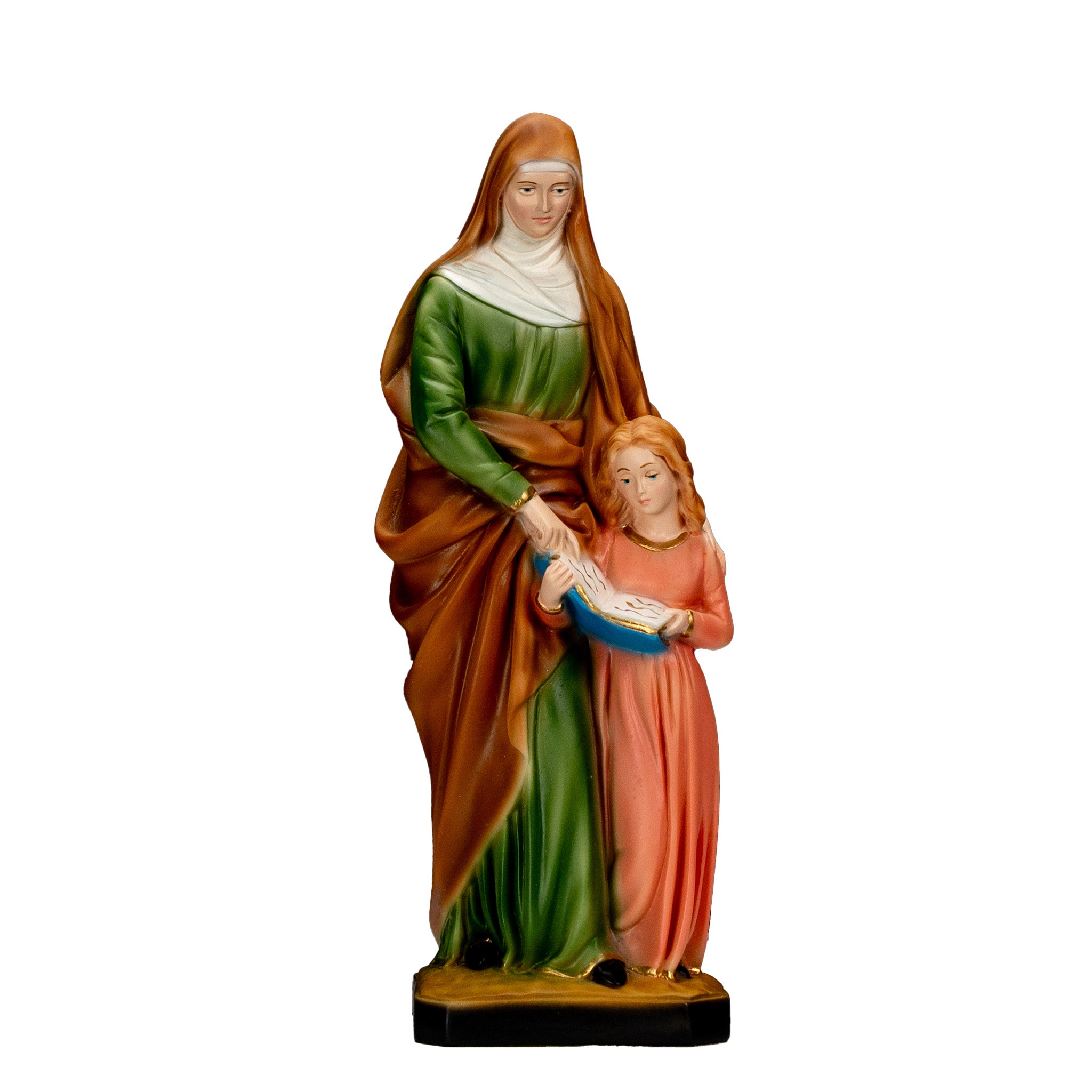The Faith Gift Shop Saint Anne statue - Hand Painted in Italy - Our Tuscany Collection - Estatua de Santa Ana