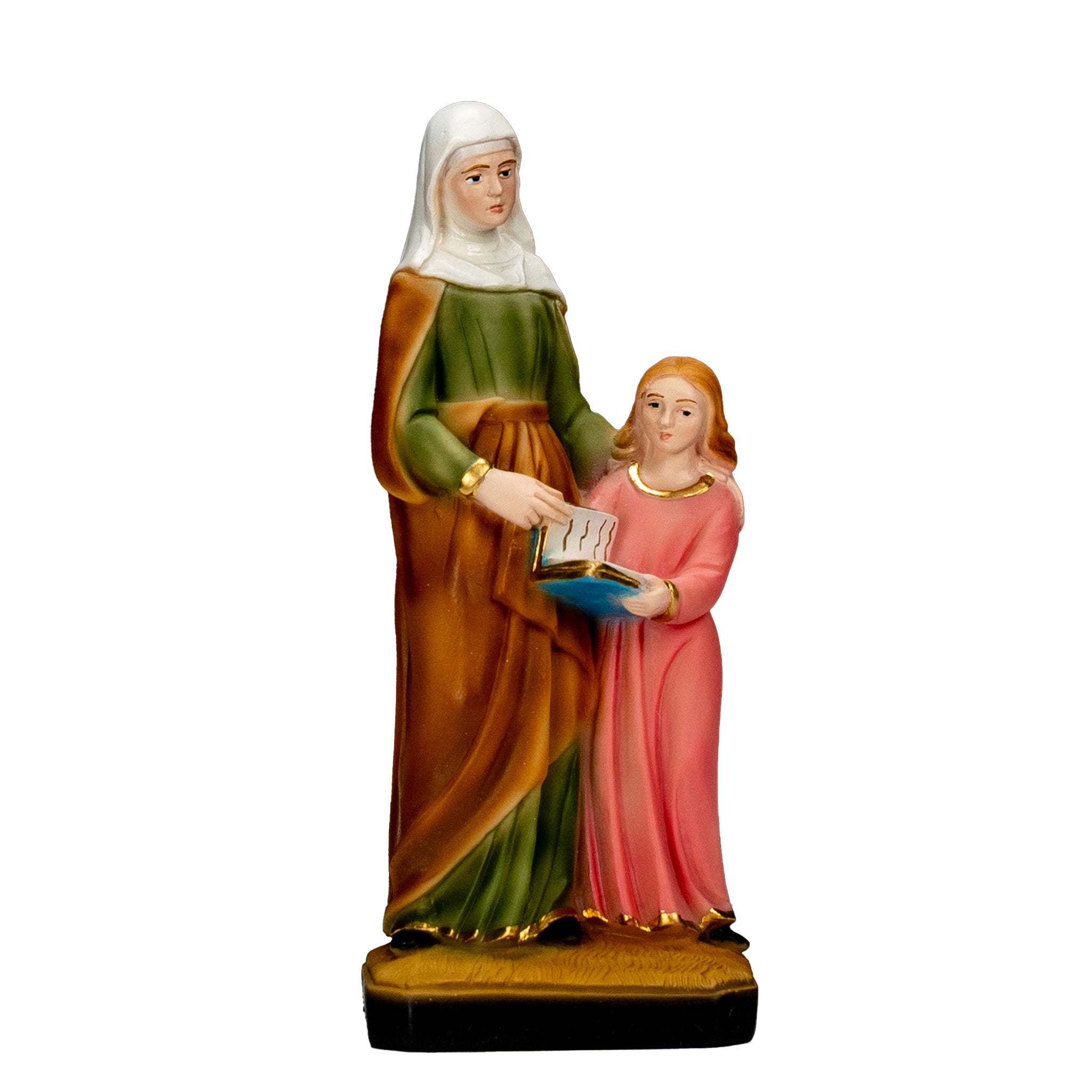 The Faith Gift Shop Saint Anne statue - Hand Painted in Italy - Our Tuscany Collection - Estatua de Santa Ana