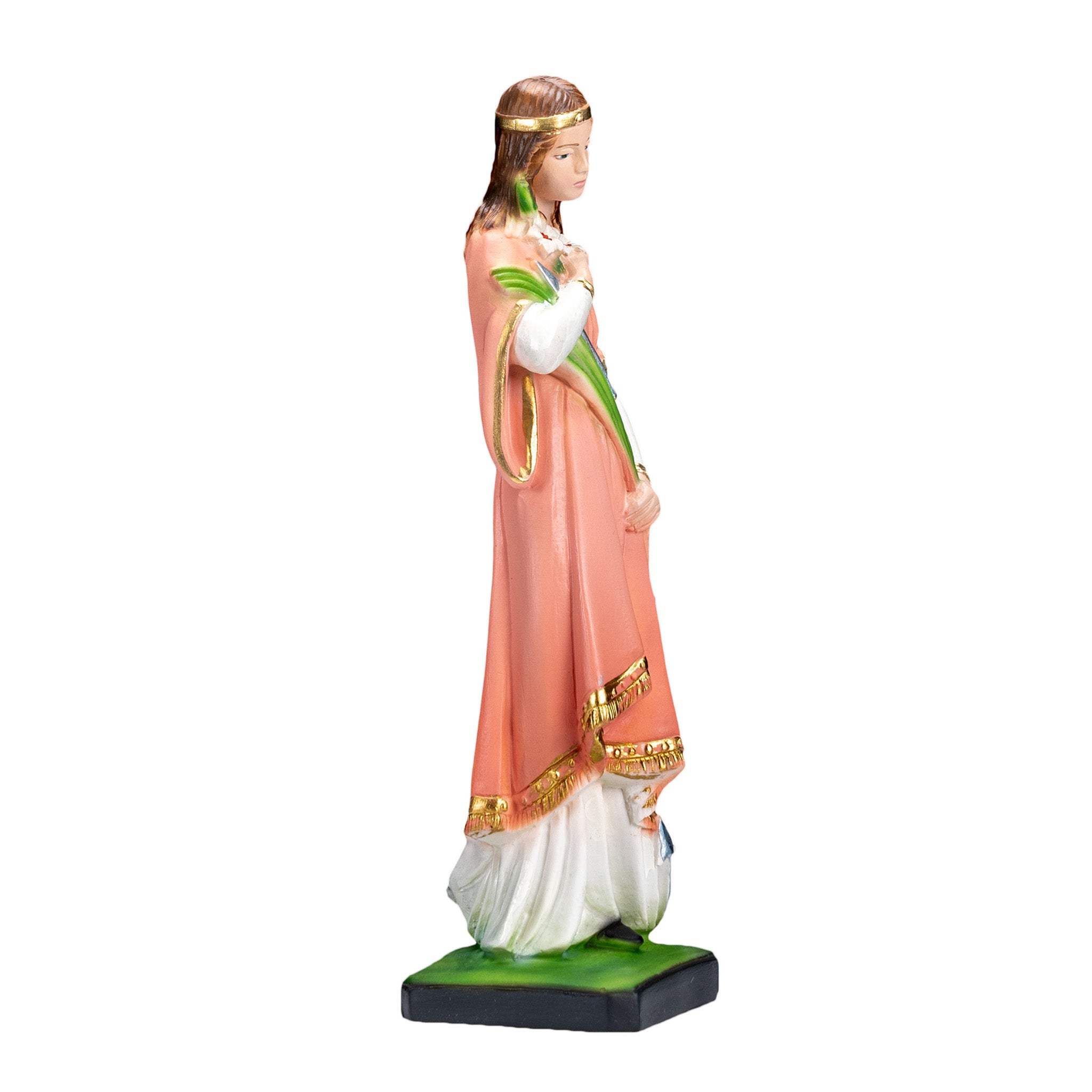 The Faith Gift Shop Saint Philomena statue - Hand Painted in Italy - Our Tuscany Collection -Estatua de San Filomena