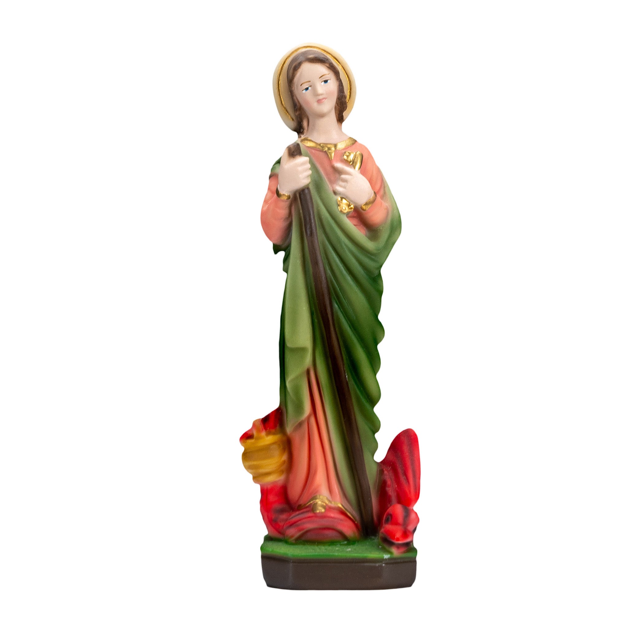 The Faith Gift Shop Saint Martha statue - Hand Painted in Italy - Our Tuscany Collection - Estatua de Santa Marta