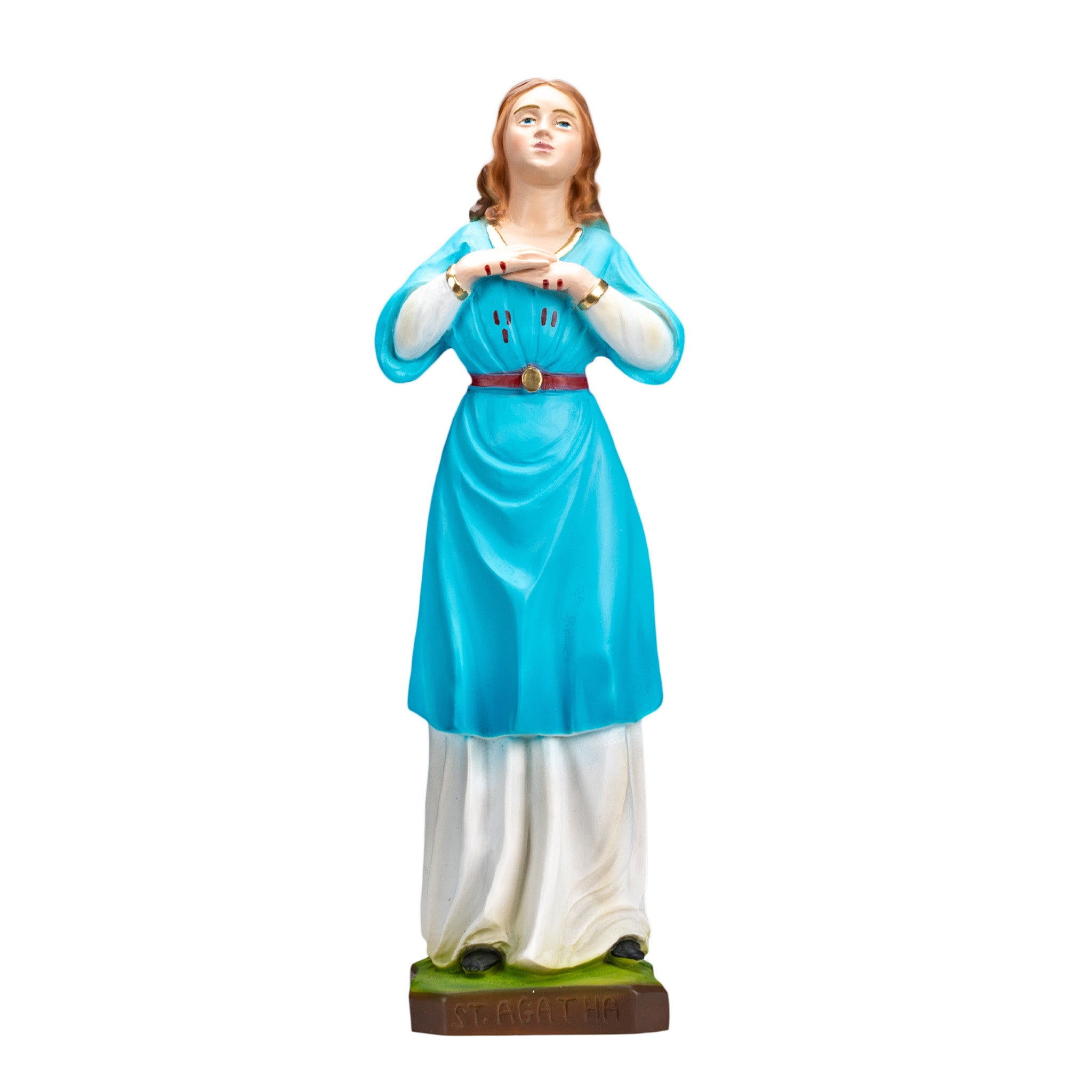 The Faith Gift Shop Saint Agatha statue - Hand Painted in Italy - Our Tuscany Collection - Estatua de Santa Agata