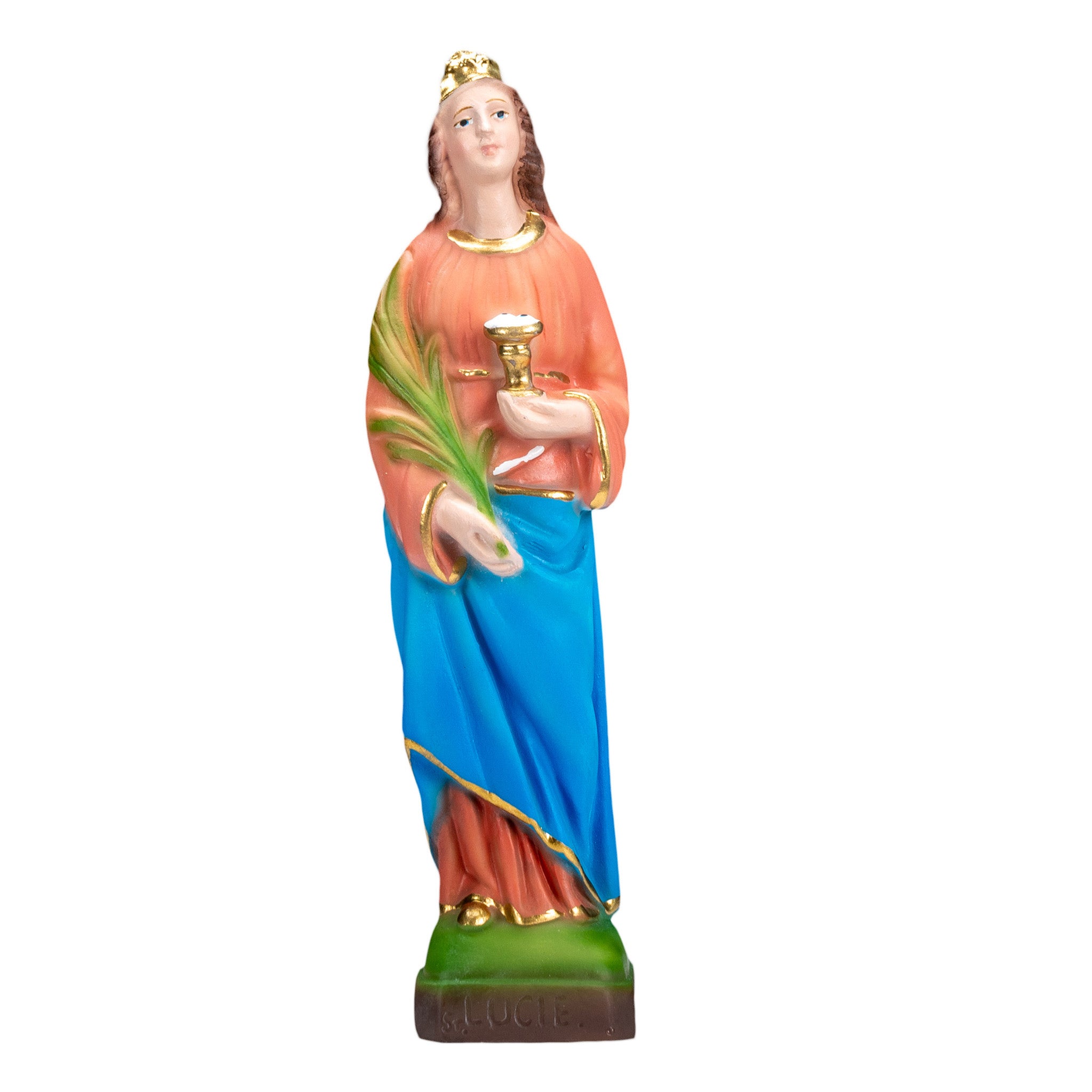 The Faith Gift Shop Saint Lucia statue - Hand Painted in Italy - Our Tuscany Collection - Estatua de Santa Lucia