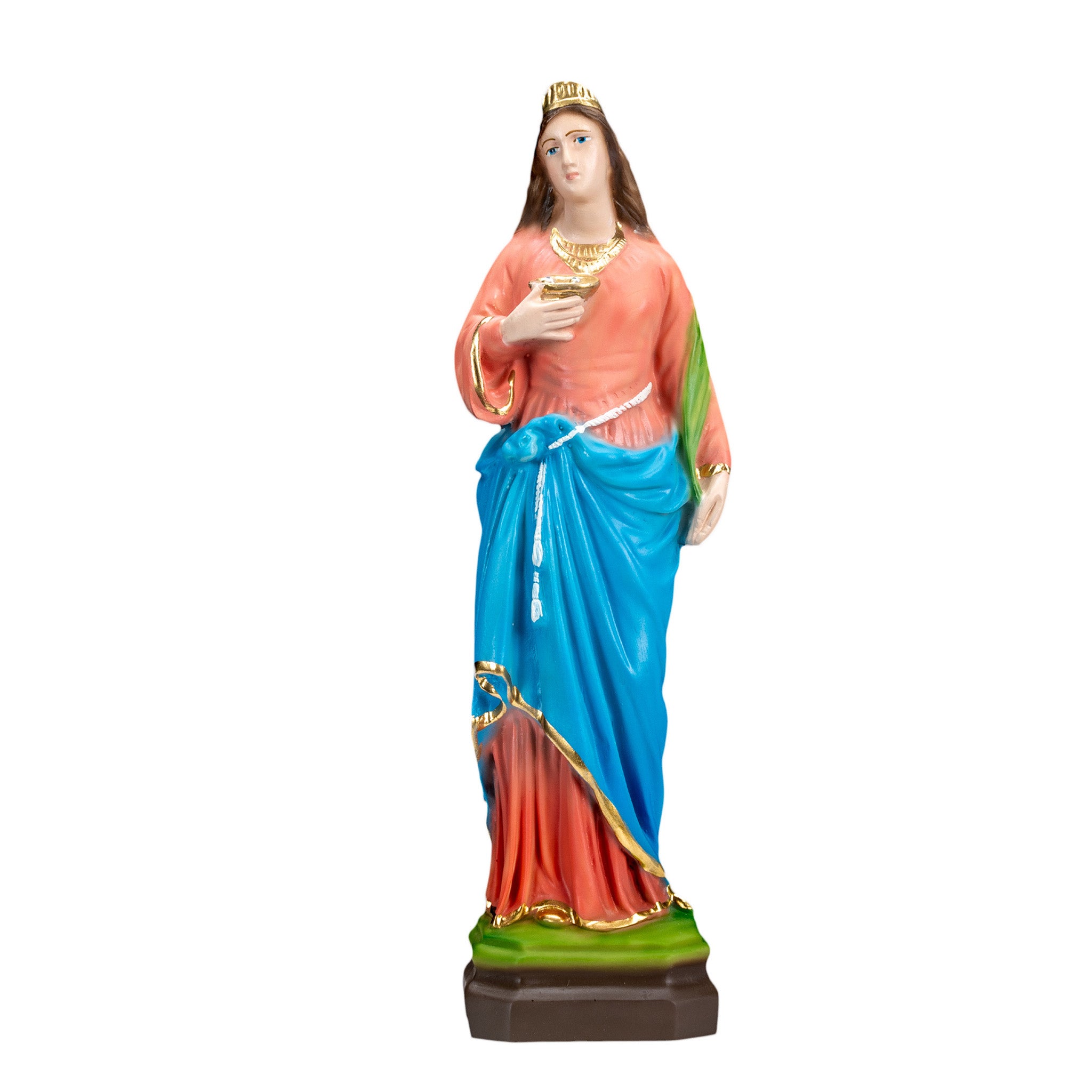 The Faith Gift Shop Saint Lucia statue - Hand Painted in Italy - Our Tuscany Collection - Estatua de Santa Lucia