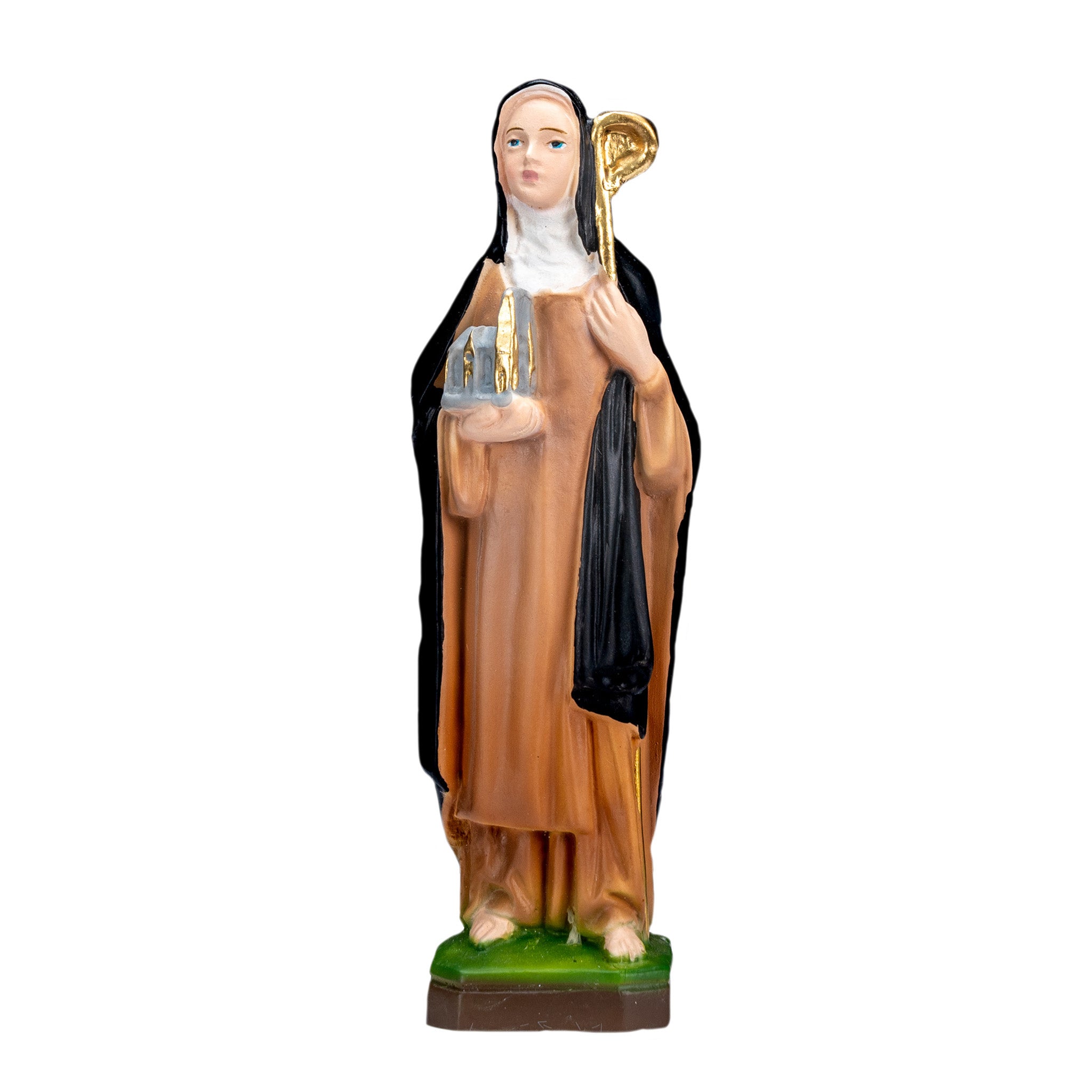 The Faith Gift Shop Saint Bridget statue - Hand Painted in Italy - Our Tuscany Collection -Estatua de Santa Brigida