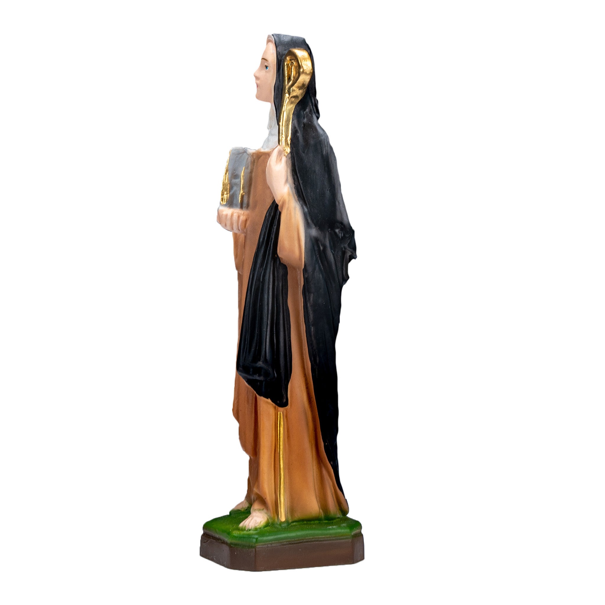 The Faith Gift Shop Saint Bridget statue - Hand Painted in Italy - Our Tuscany Collection -Estatua de Santa Brigida