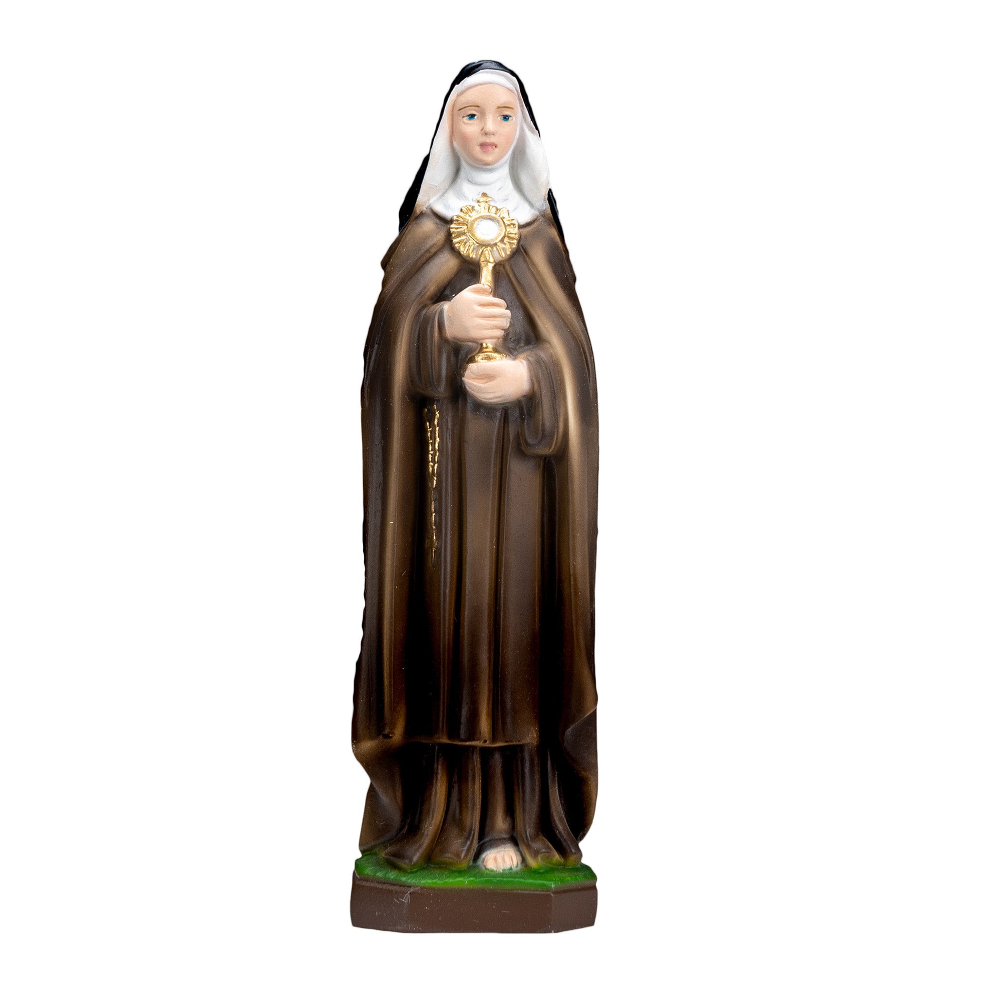 The Faith Gift Shop Saint Clare statue - Hand Painted in Italy - Our Tuscany Collection -Estatua de Santa Clara