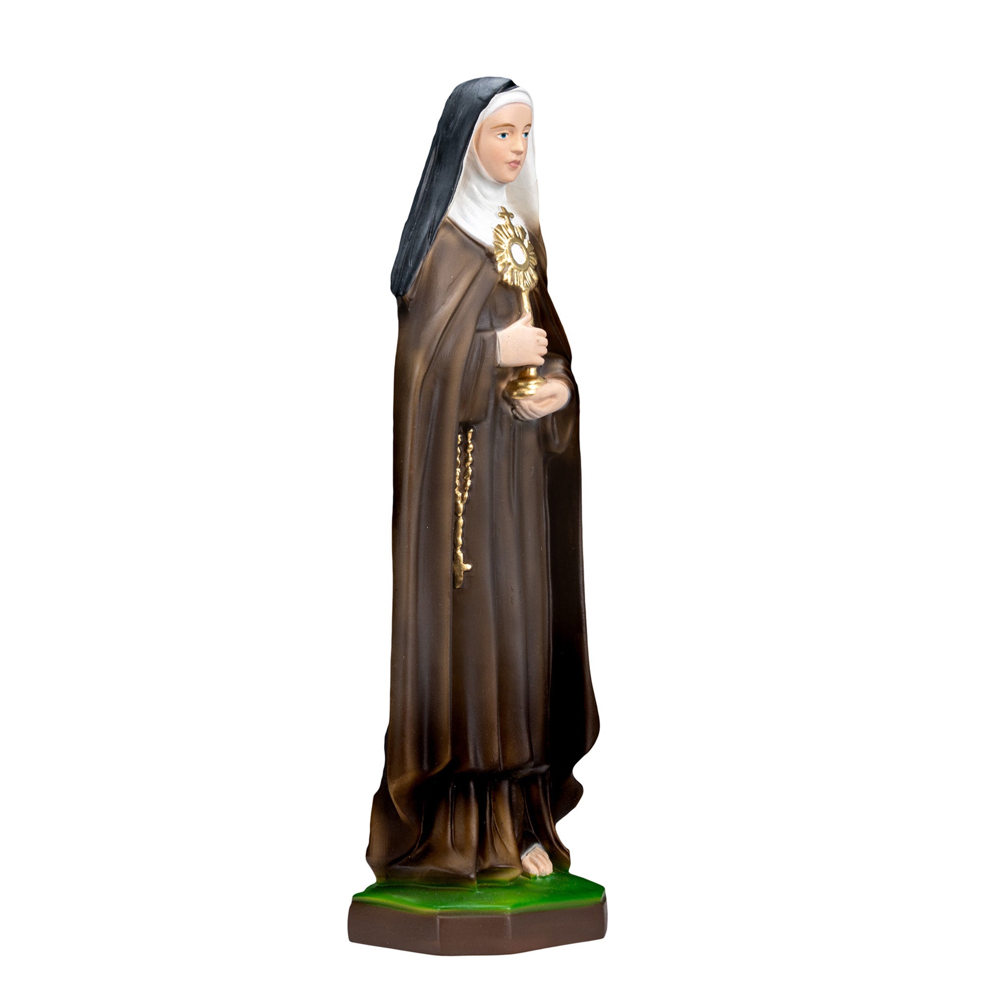 The Faith Gift Shop Saint Clare statue - Hand Painted in Italy - Our Tuscany Collection -Estatua de Santa Clara