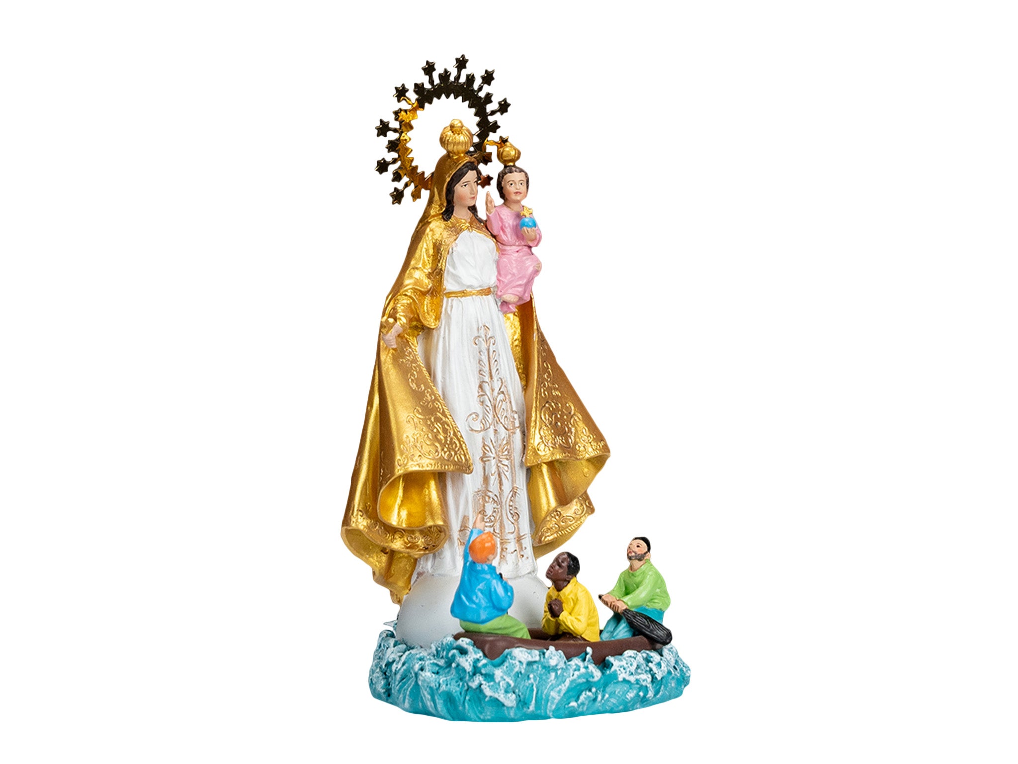 Religious statue of Virgin of Charity 8" height / Virgen de la Caridad del Cobre