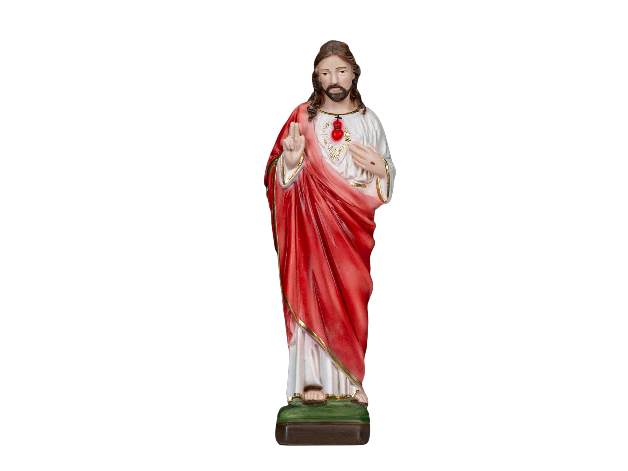 The Faith Gift Shop Sacred Heart of Jesus Blessing statue- Hand Painted in Italy - Our Tuscany Collection - Sagrado Corazón de Jesús Bendiciendo