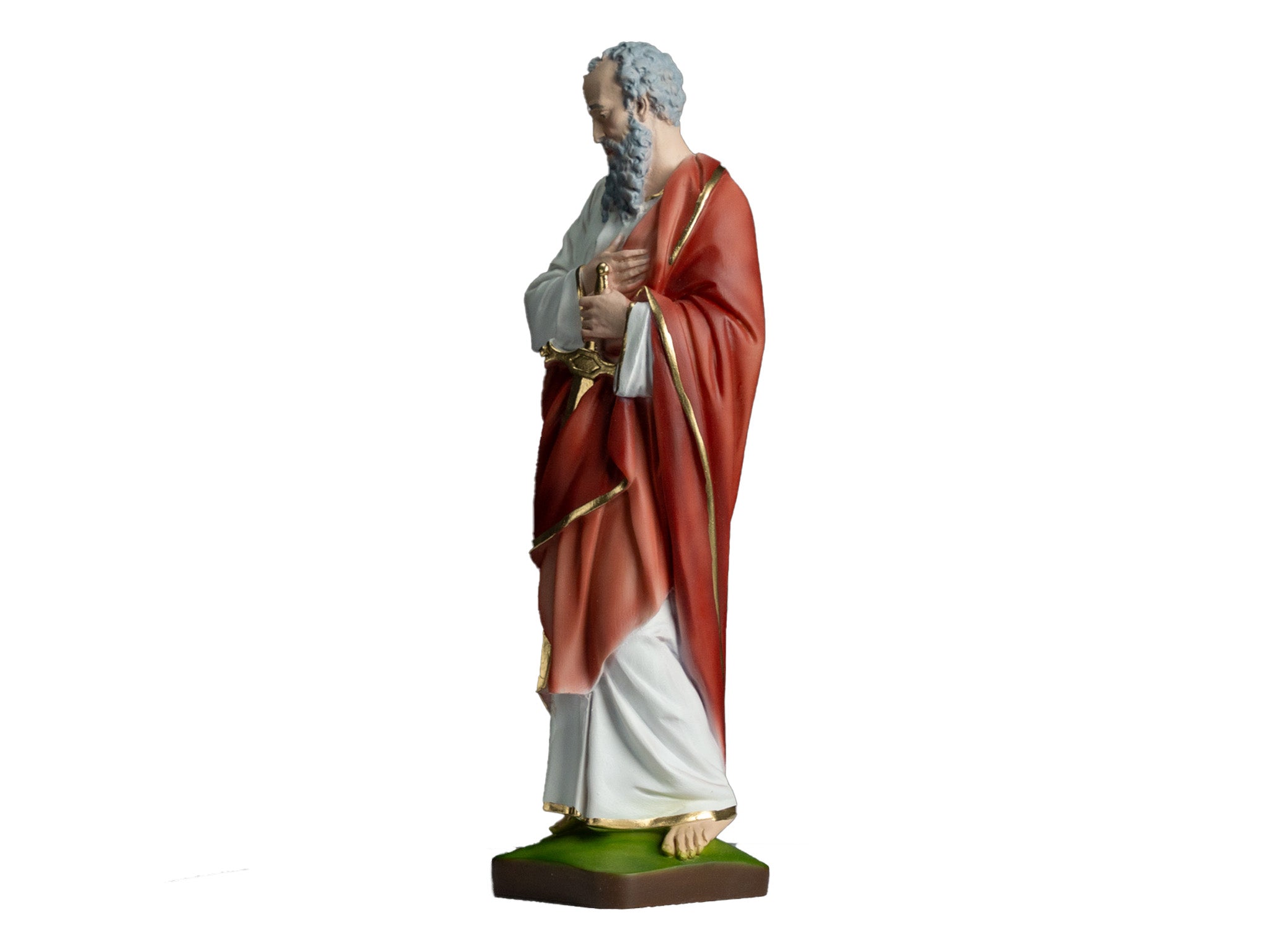 The Faith Gift Shop Saint Paul statue - Hand Painted in Italy - Our Tuscany Collection -Estatua de San Pablo