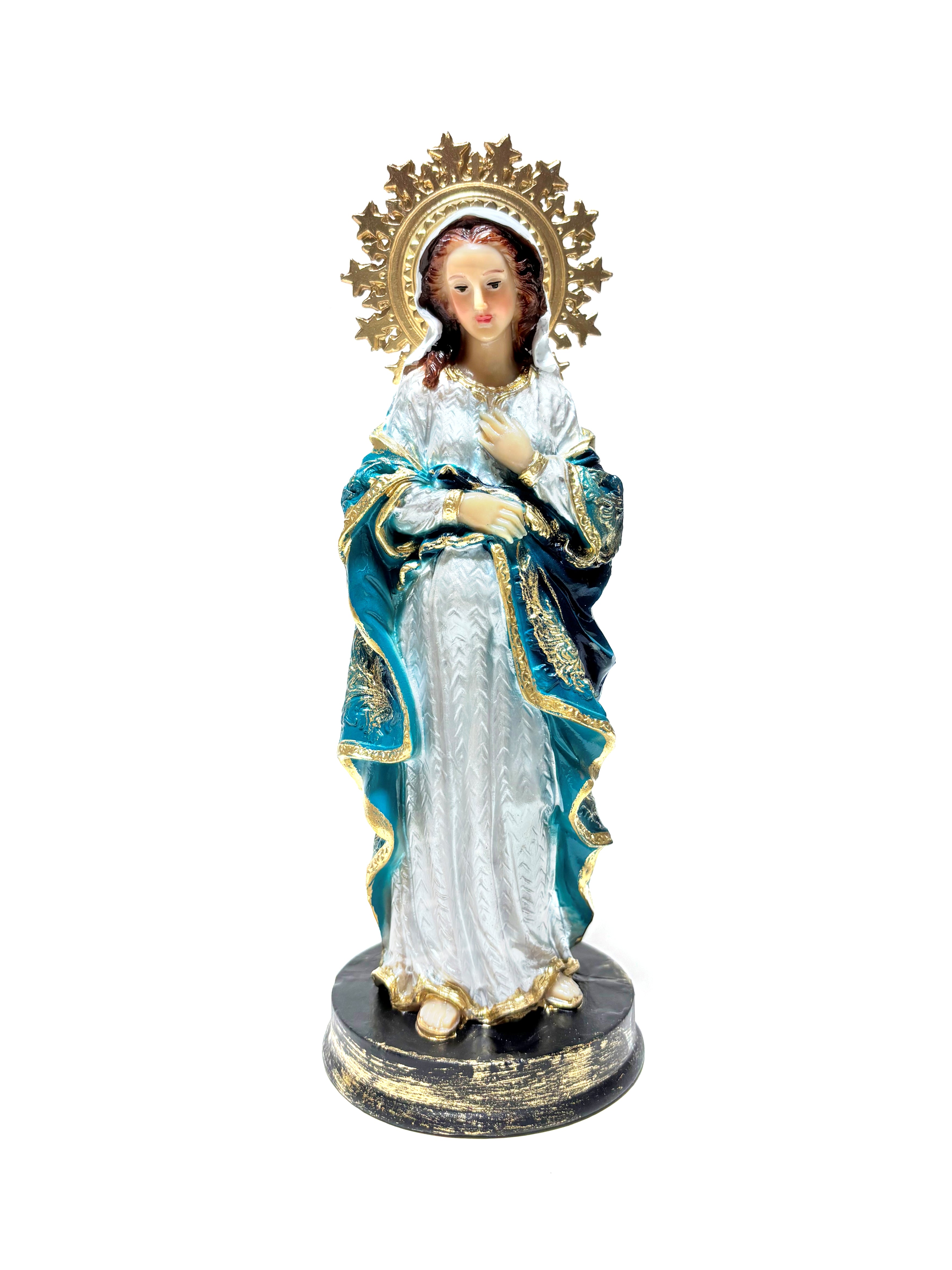 Religious statue of Our Lady of The Sweet Wait 8.5" height