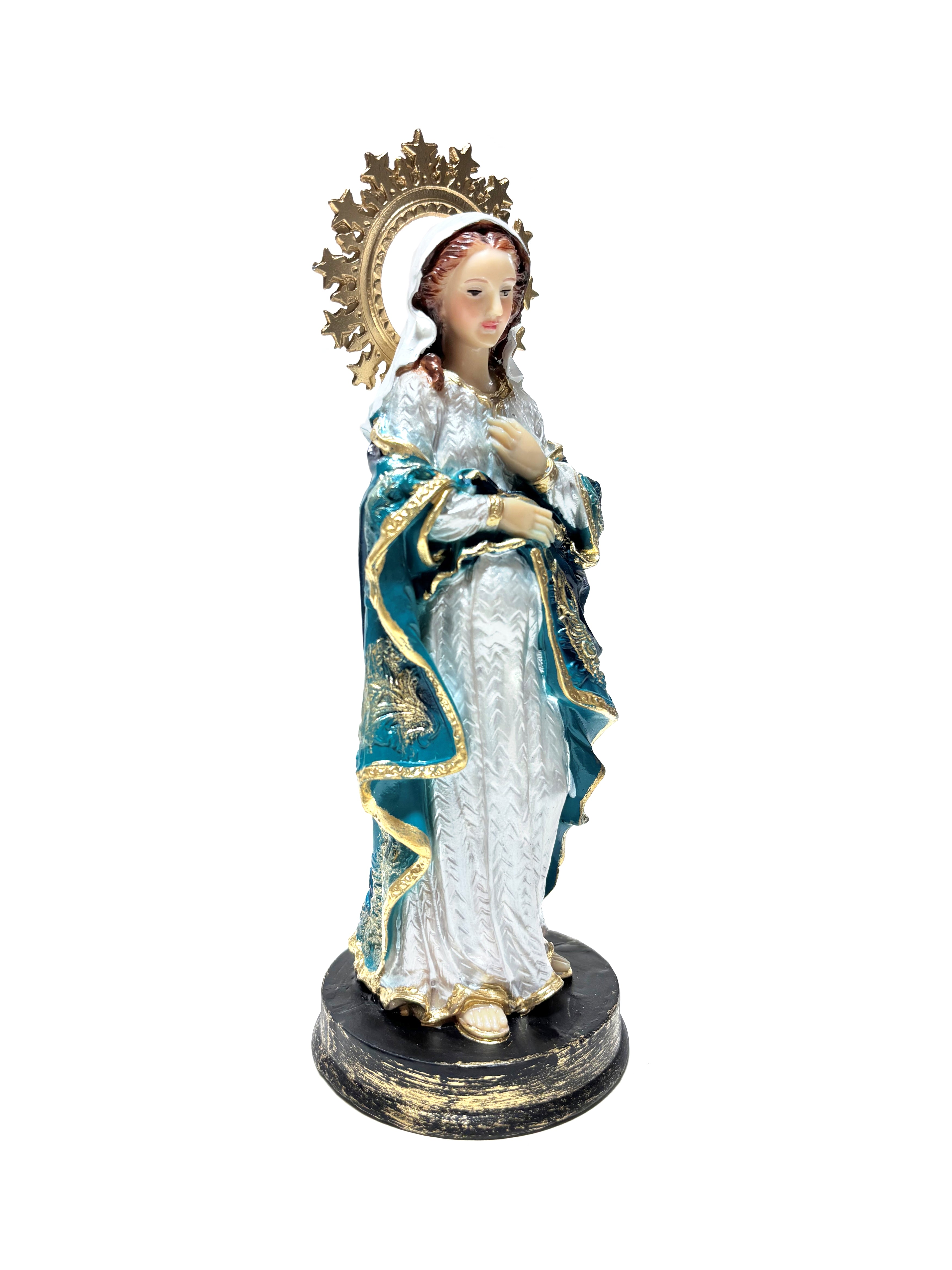 Religious statue of Our Lady of The Sweet Wait 8.5" height