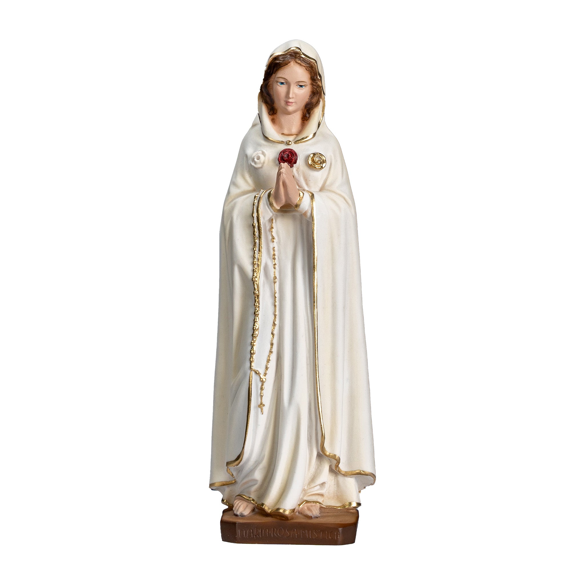 The Faith Gift Shop Mystic Rose Virgin Mary Hand Painted in Italy - Our Tuscany Collection - Virgen Maria Rosa Mistica