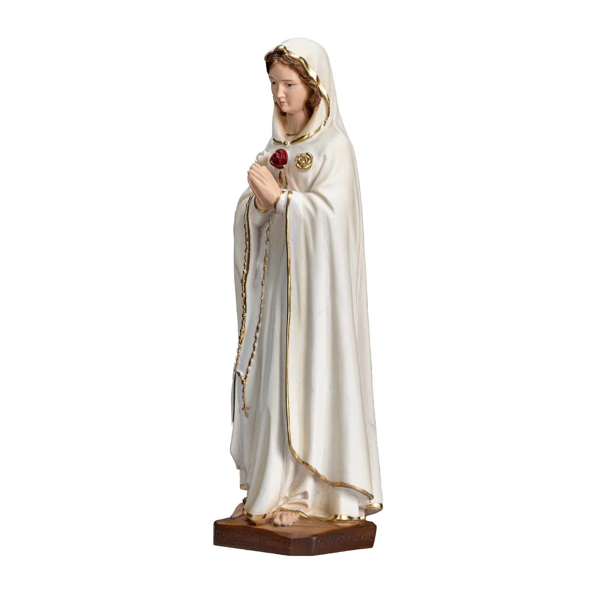 The Faith Gift Shop Mystic Rose Virgin Mary Hand Painted in Italy - Our Tuscany Collection - Virgen Maria Rosa Mistica