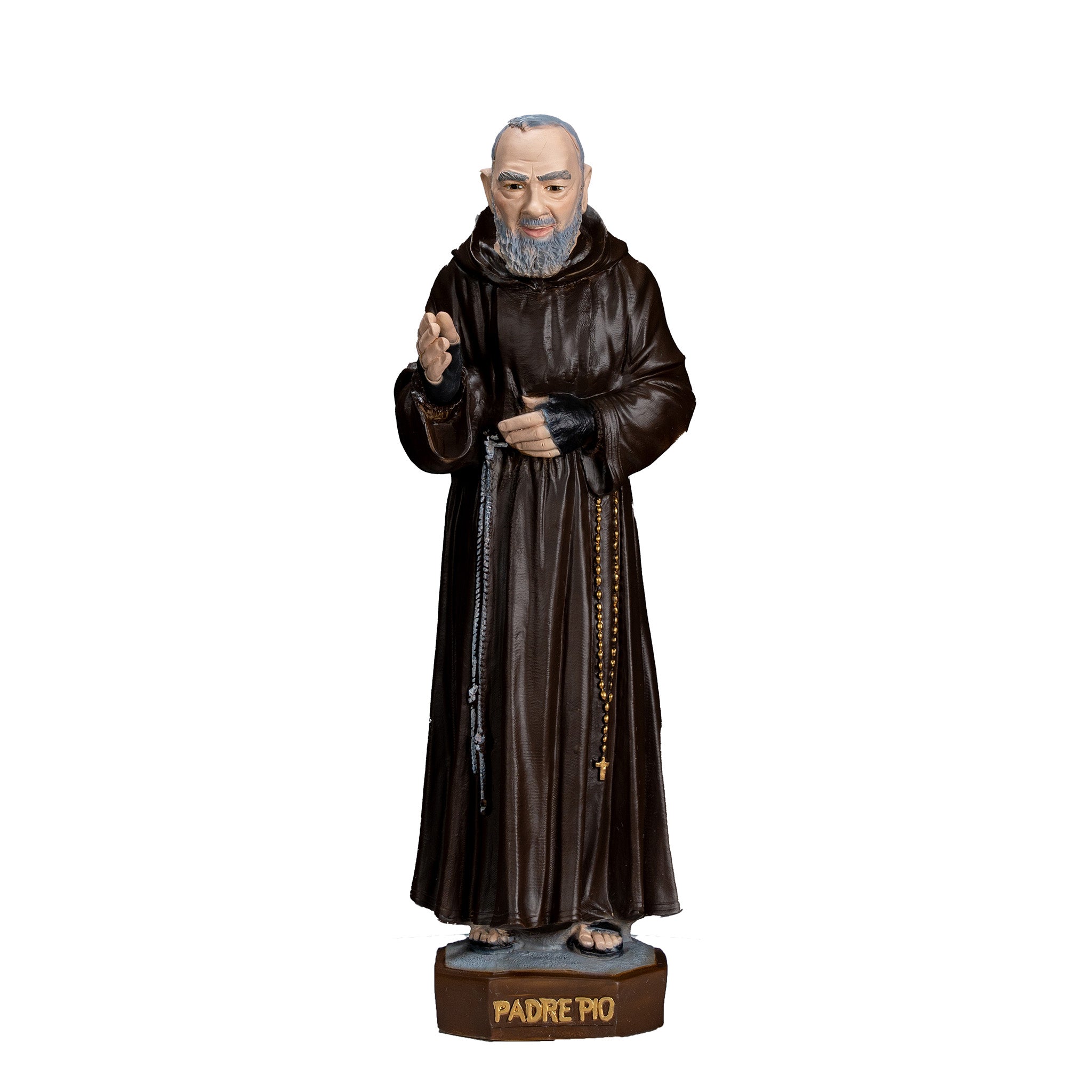 The Faith Gift Shop Saint Father Pio statue - Hand Painted in Italy - Our Tuscany Collection / San Padre Pio