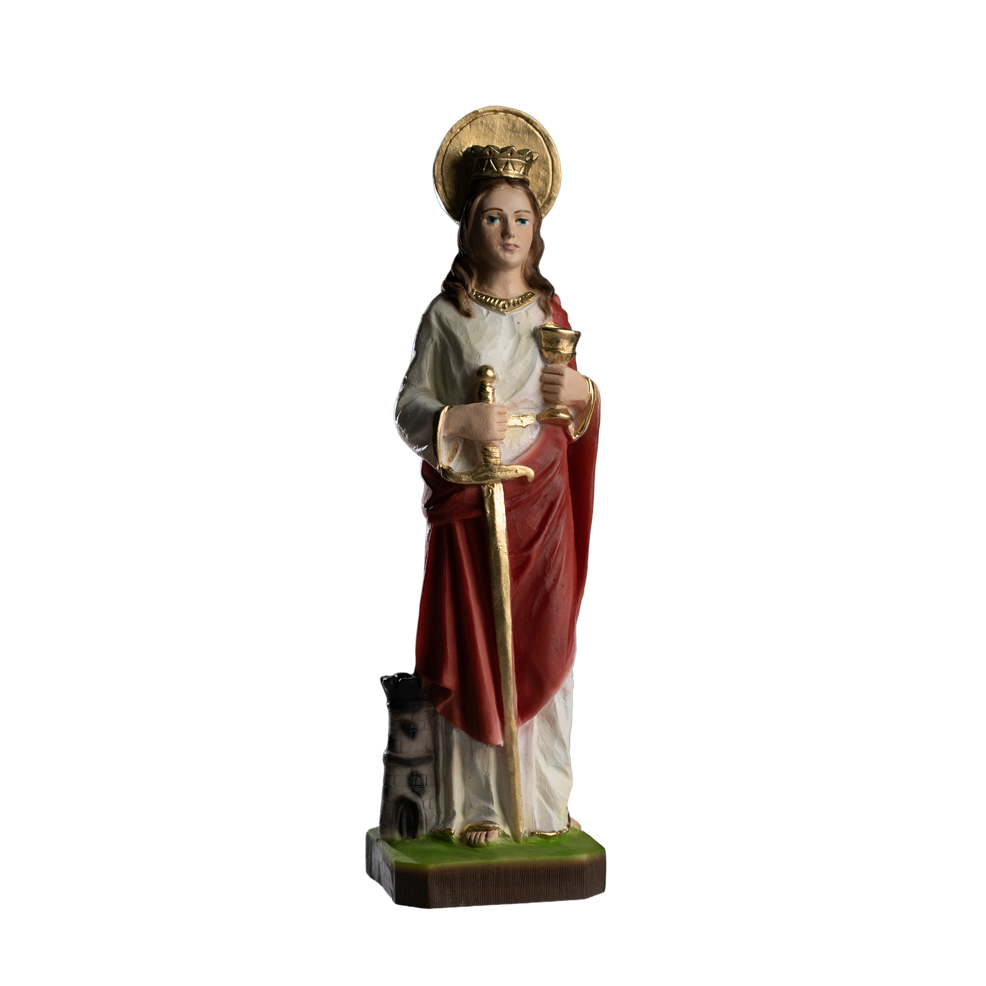 The Faith Gift Shop Santa Barbara statue - Hand Painted in Italy - Our Tuscany Collection