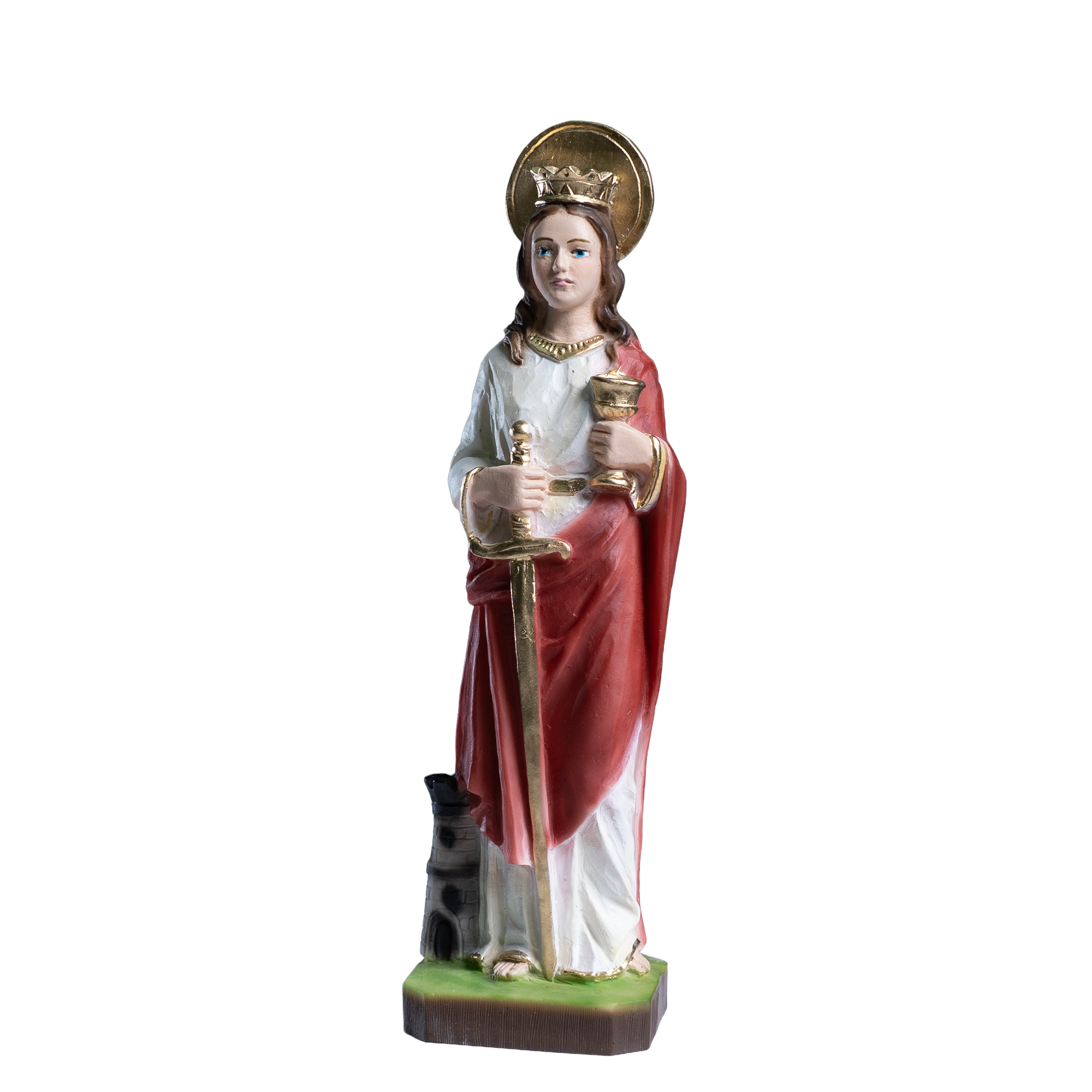 The Faith Gift Shop Santa Barbara statue - Hand Painted in Italy - Our Tuscany Collection