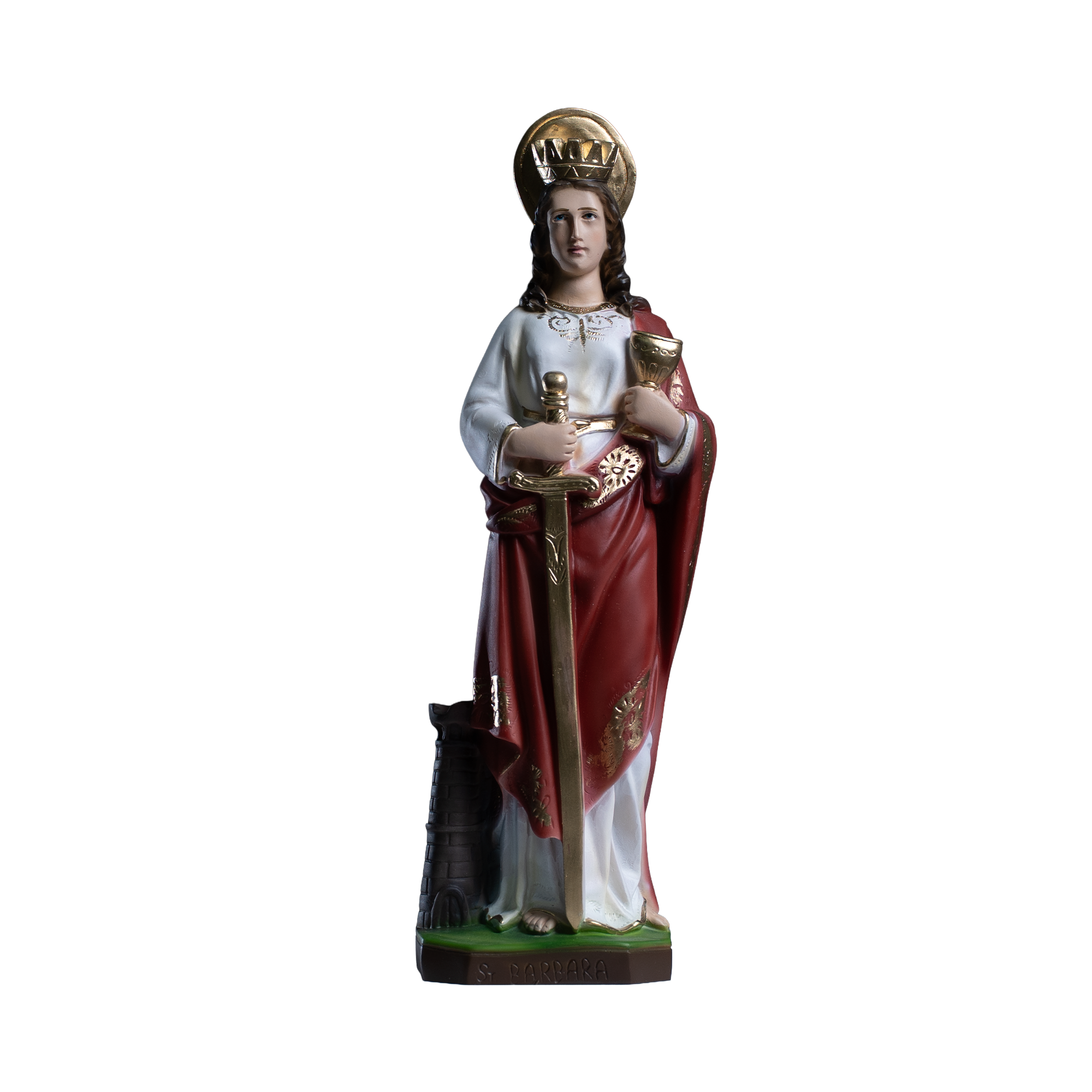 The Faith Gift Shop Santa Barbara statue - Hand Painted in Italy - Our Tuscany Collection