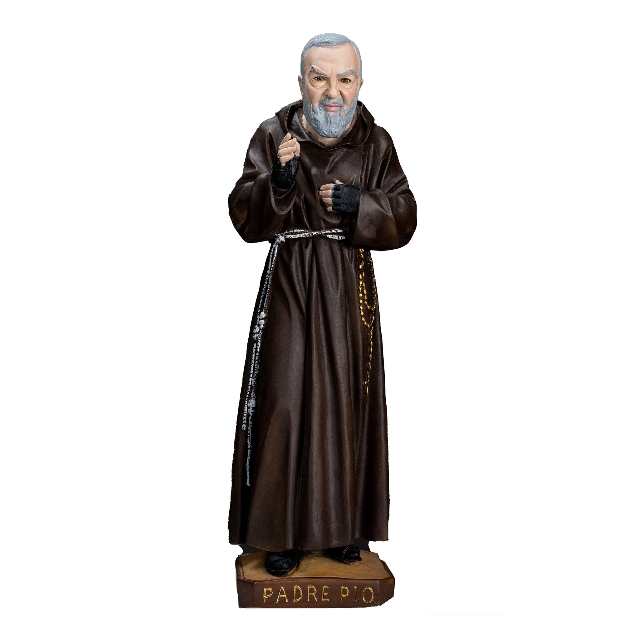 The Faith Gift Shop Saint Father Pio statue - Hand Painted in Italy - Our Tuscany Collection / San Padre Pio
