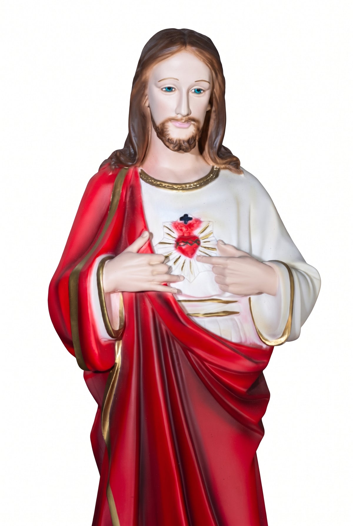 The Faith Gift Shop Sacred Heart of Jesus statue - Hand Painted in Italy - Our Tuscany Collection - / Sagrado Corazon de Jesus
