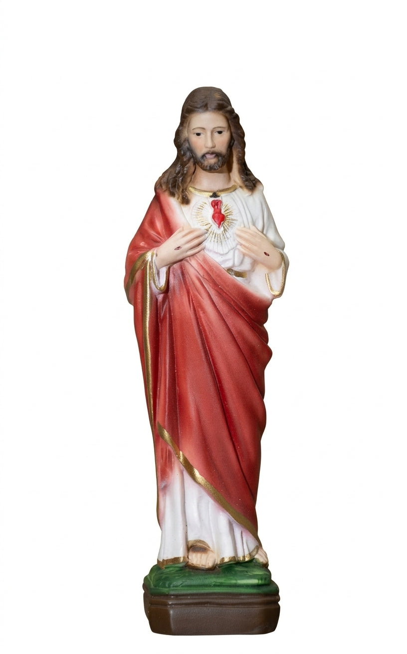 The Faith Gift Shop Sacred Heart of Jesus statue - Hand Painted in Italy - Our Tuscany Collection - / Sagrado Corazon de Jesus
