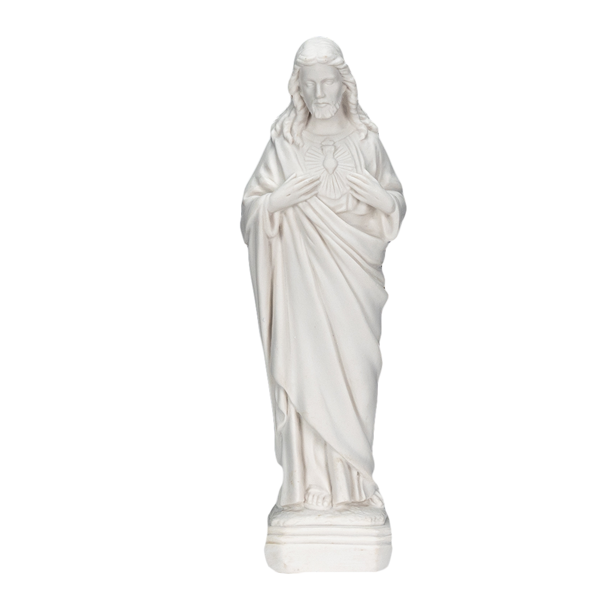 White Statues of The Sacred Heart of Jesus / Imagenes Blancas Sagrado Corazon de Jesus