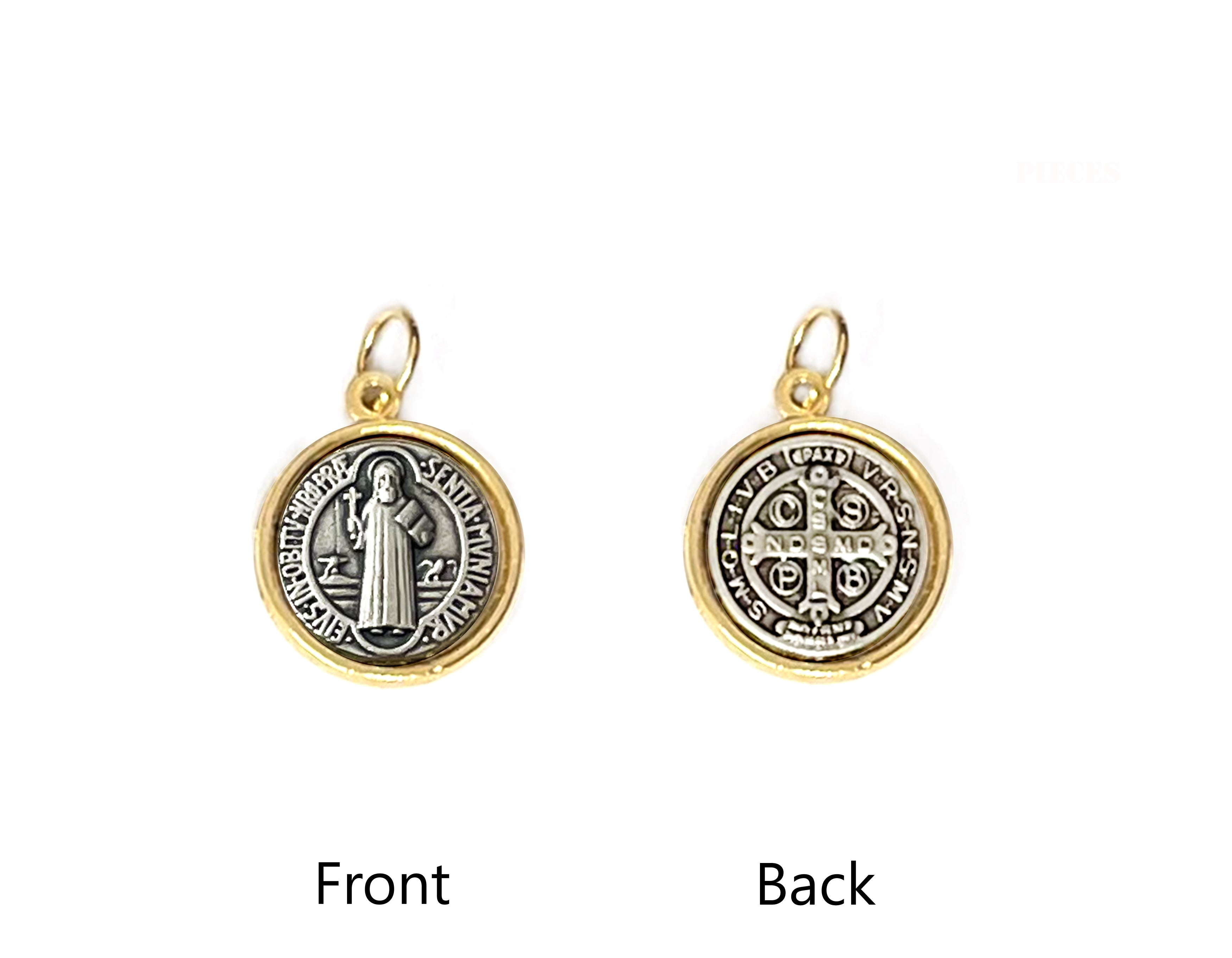 Gold and Silver Saint Benedict Medals