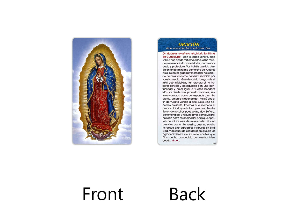 Estampas Católicas en Español – Prayer Holy Cards in Spanish, 3.5" x 2"