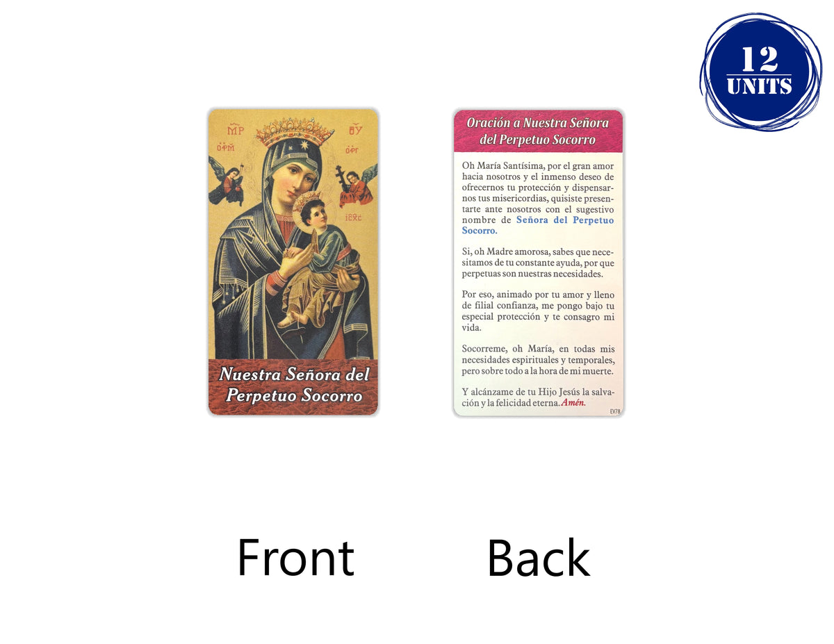 Estampas Católicas en Español – Prayer Holy Cards in Spanish, 3.5" x 2"