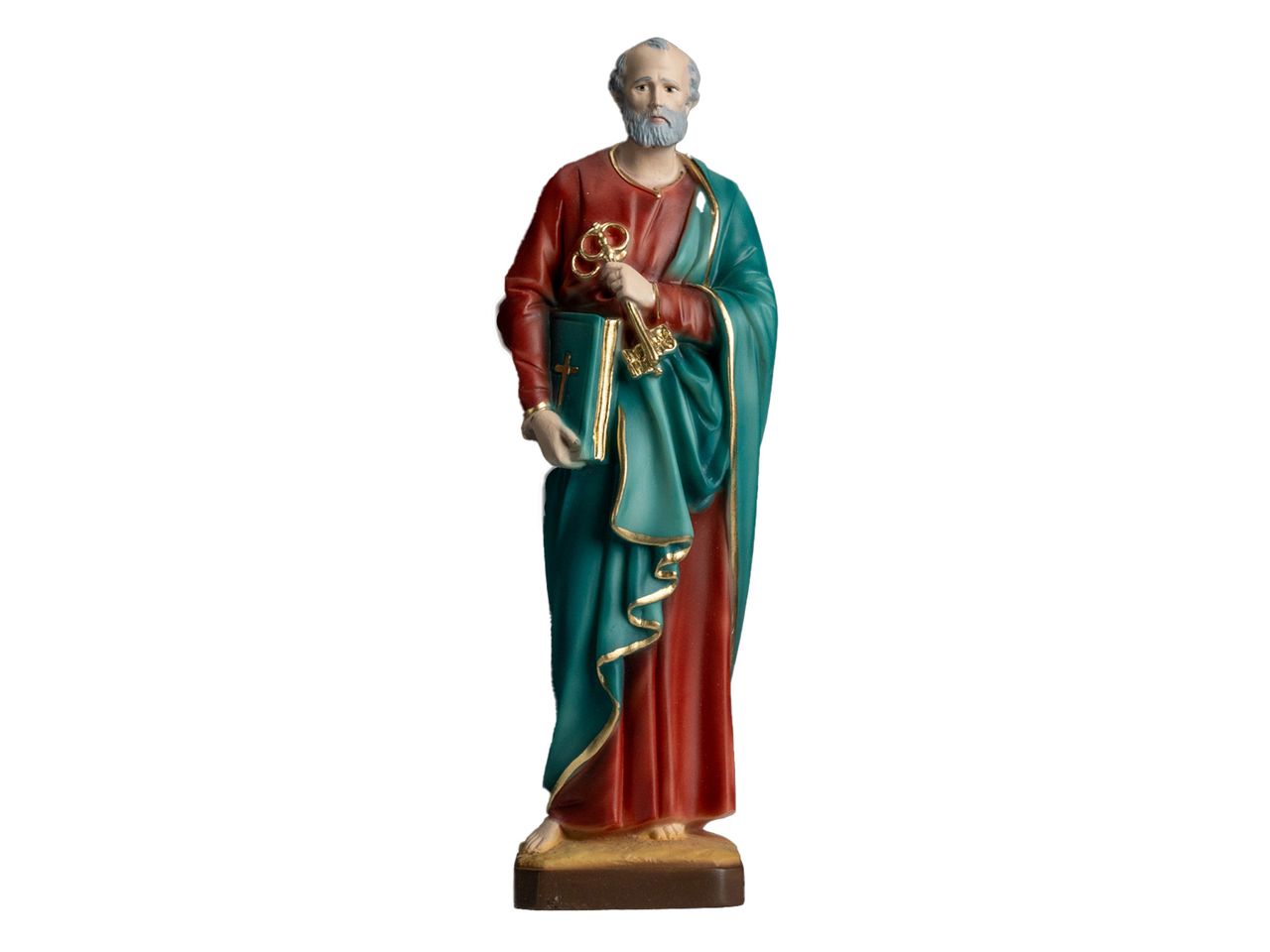 The Faith Gift Shop Saint Peter statue - Hand Painted in Italy - Our Tuscany Collection -Estatua de San Pedro