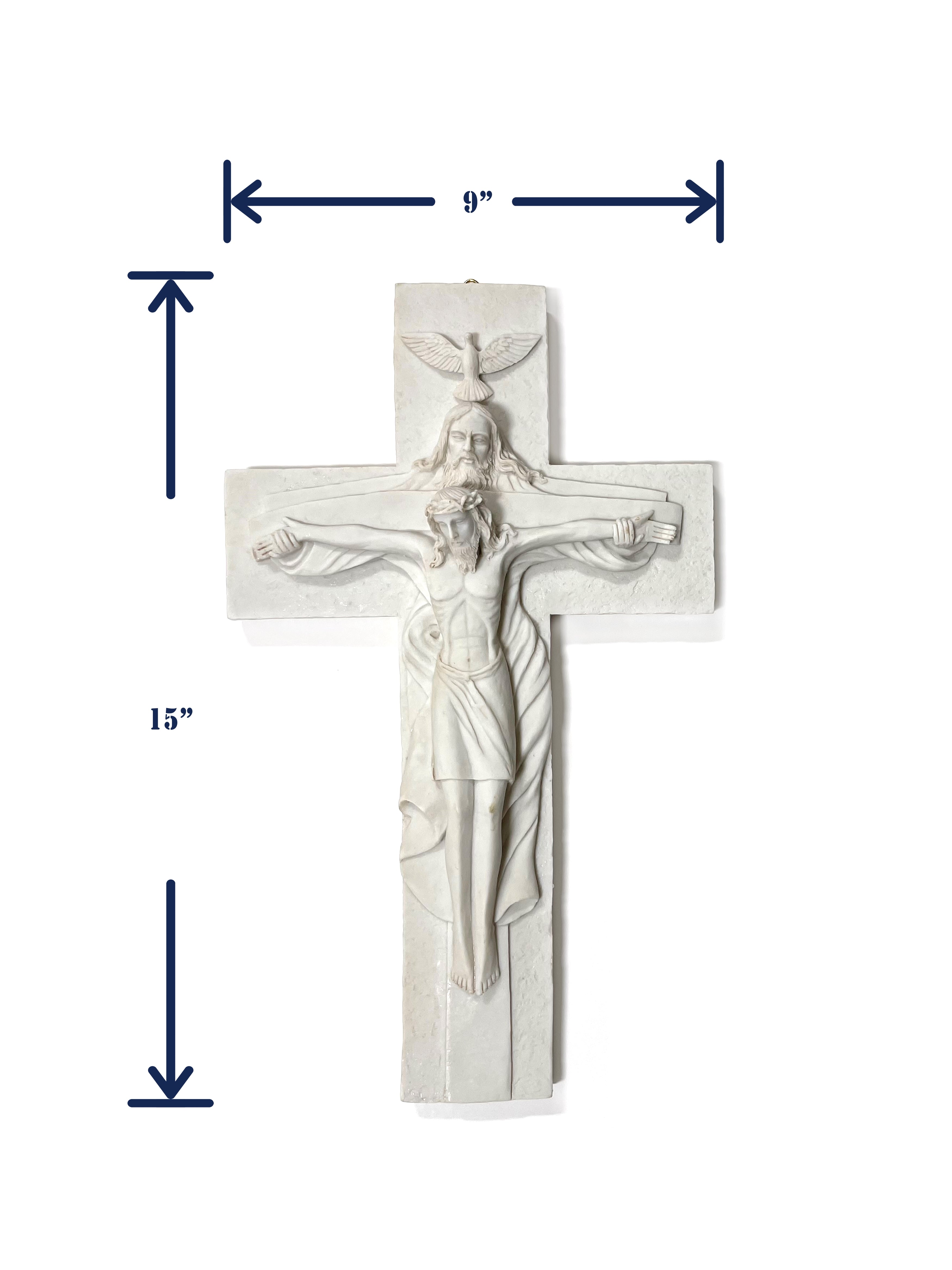Holy Trinity Crucifix made of resin